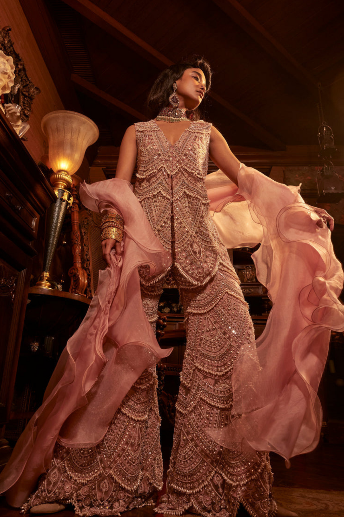 Rooh Lilac Sharara