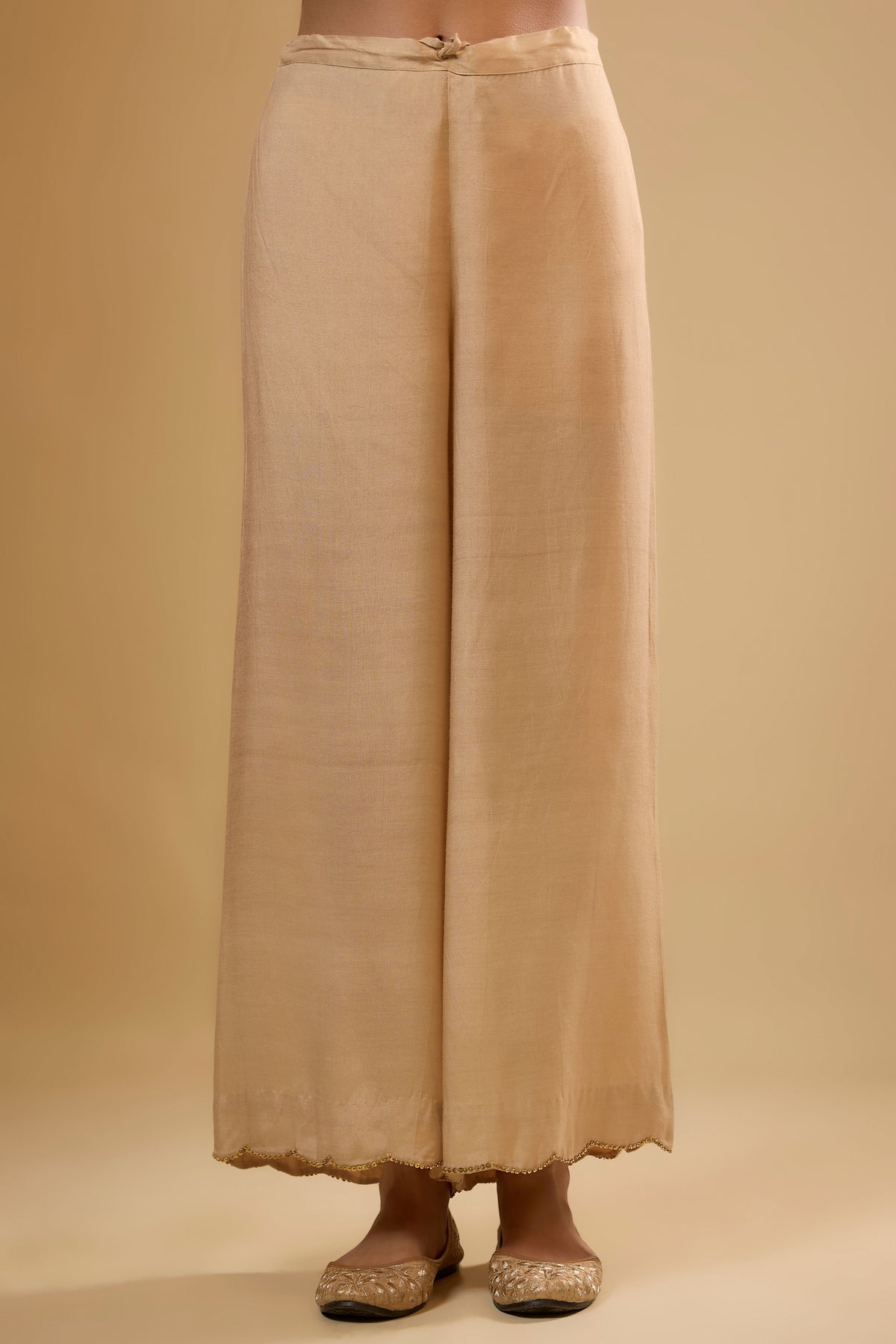 Ivory Stripe Yoke Kurta Set