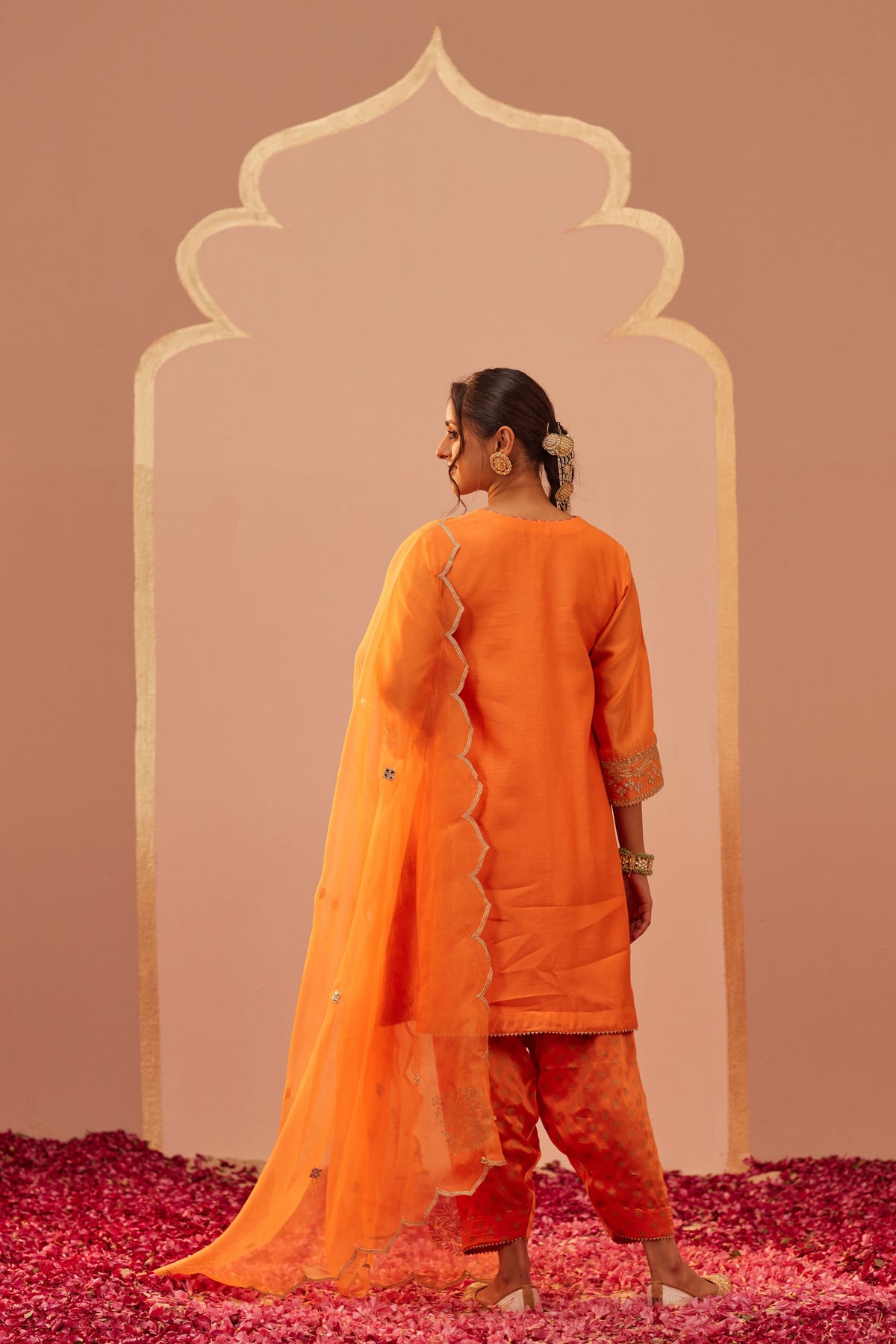 Aymra Orange Kurta Set