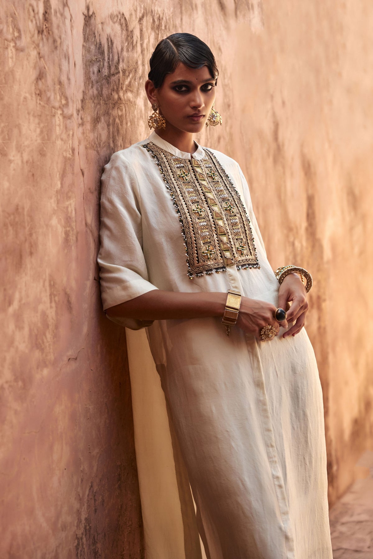 Ivory Dori Kaftan Set