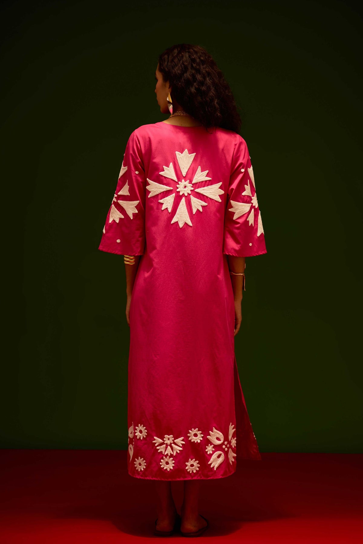 Fuchsia Cotton Maxi