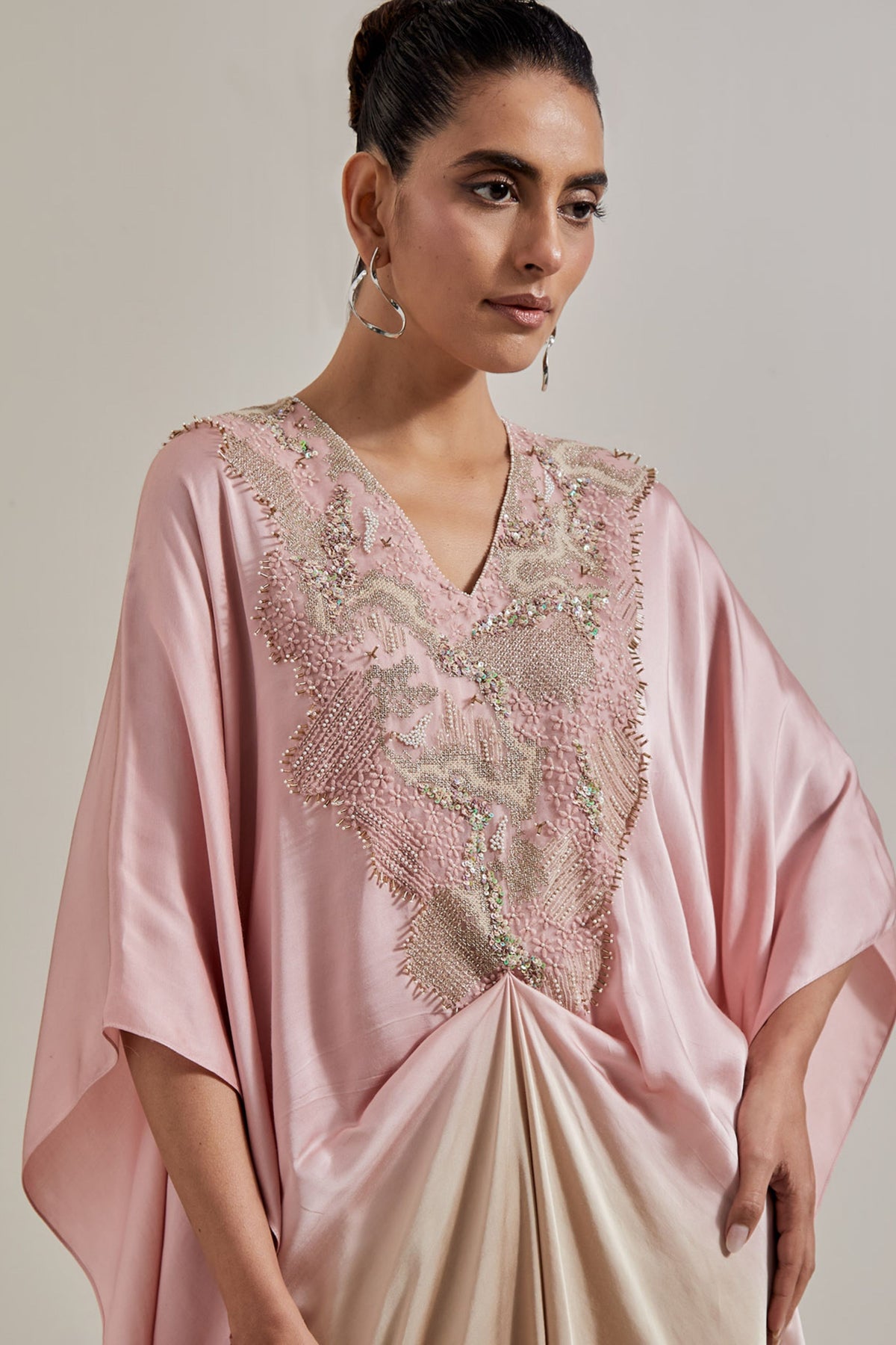 Draped Kaftan Set