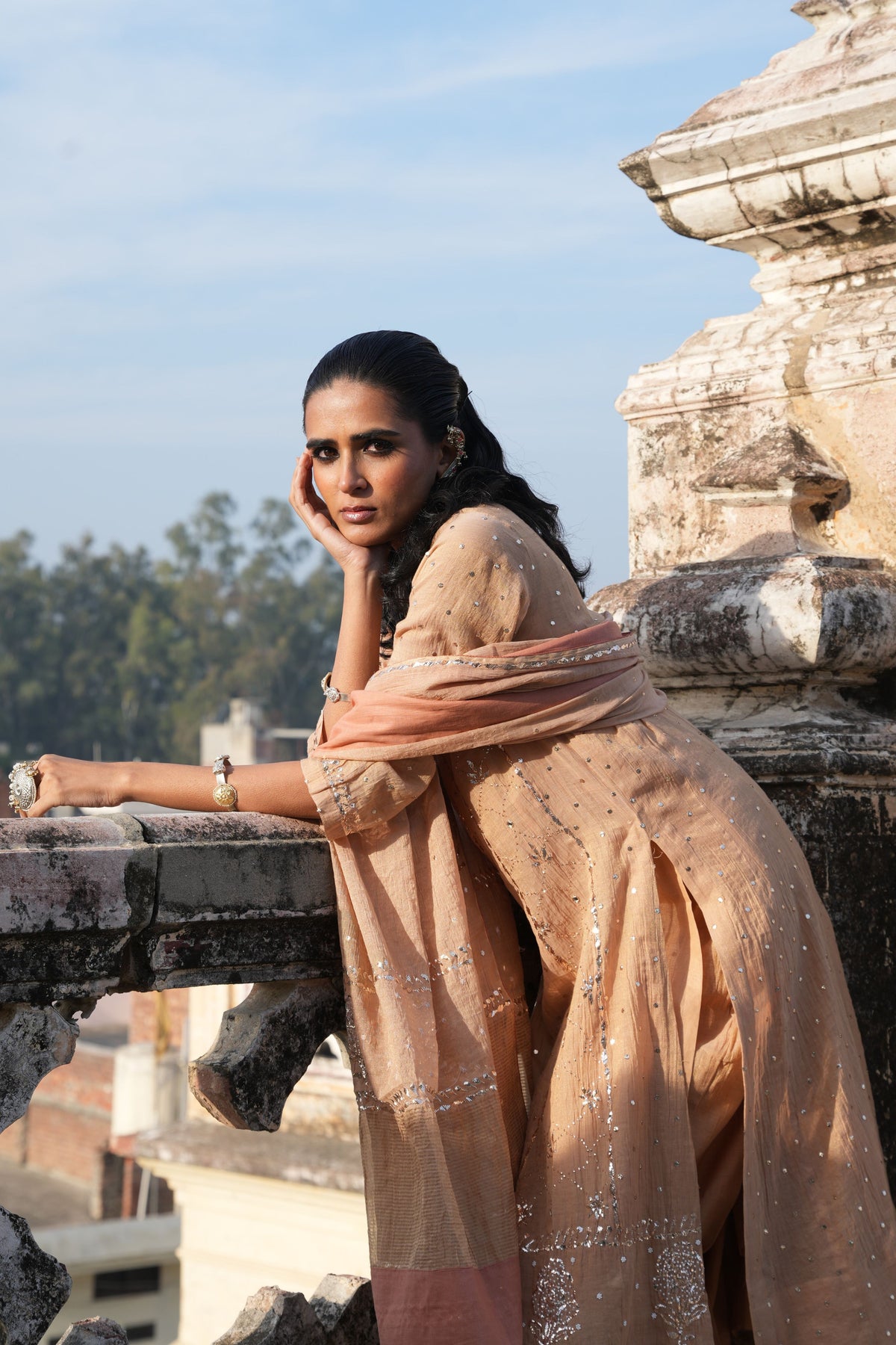 Nude Blush Kalidar Set