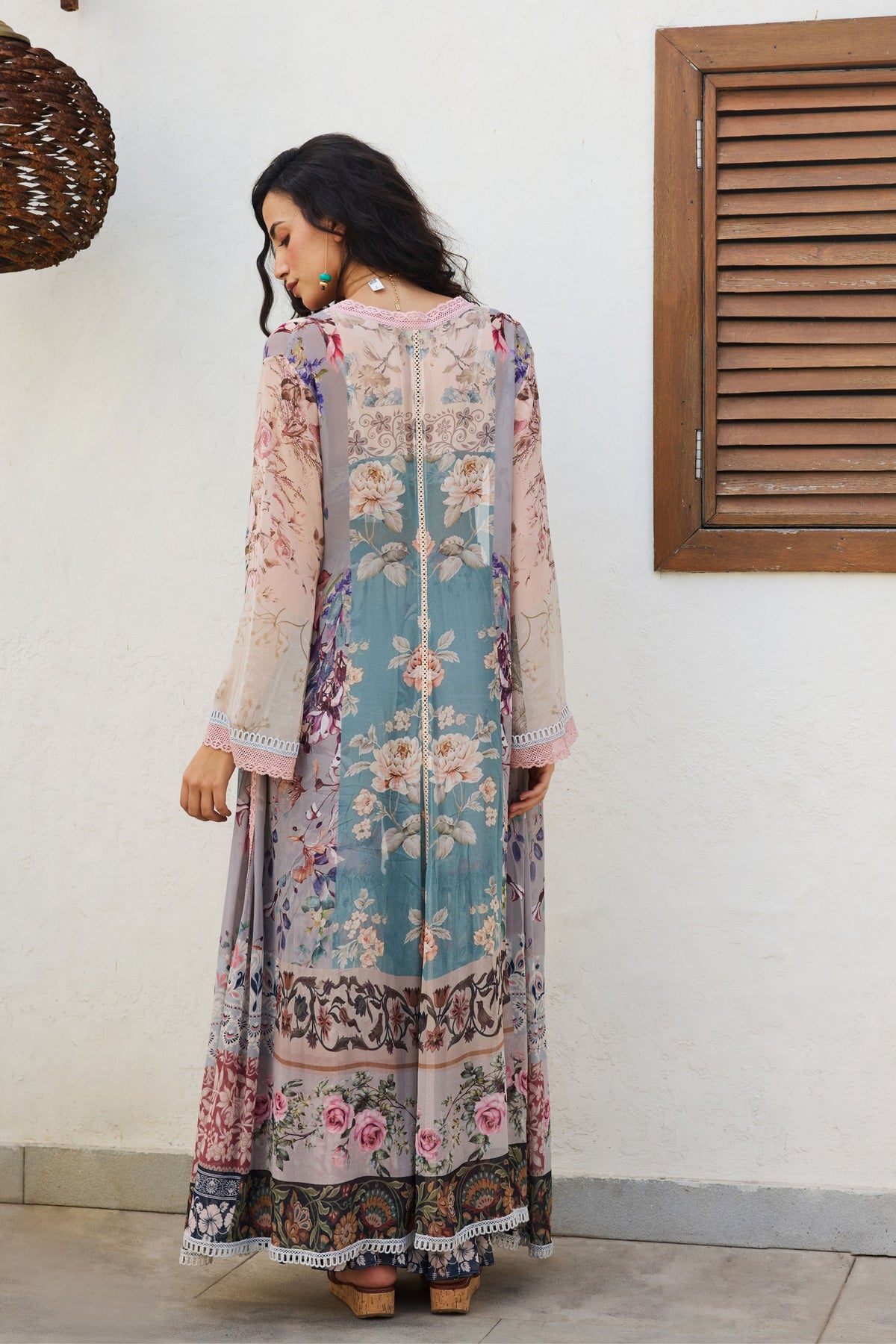 Ira Printed Cape Set