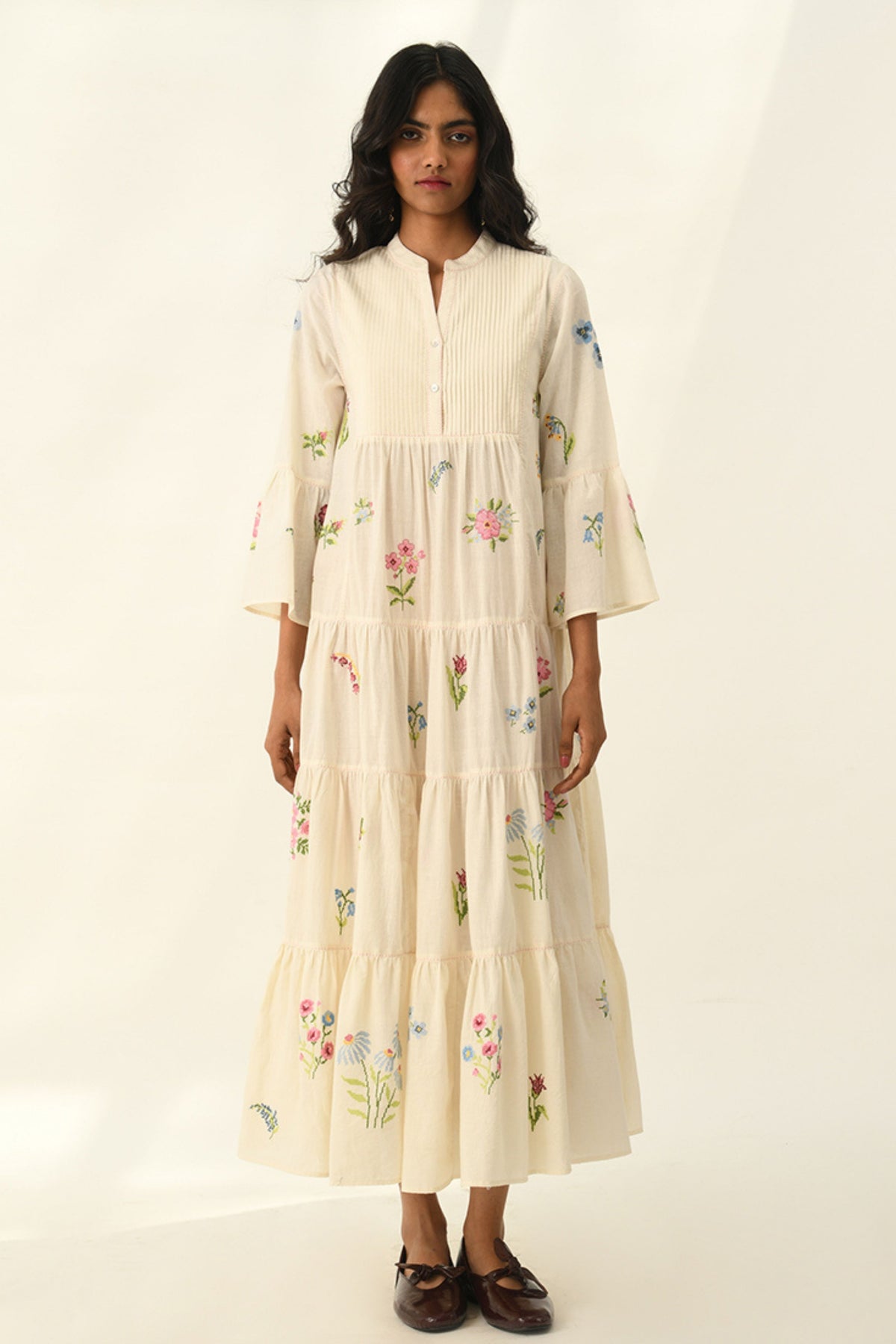 Corymbifera Embroidered Dress
