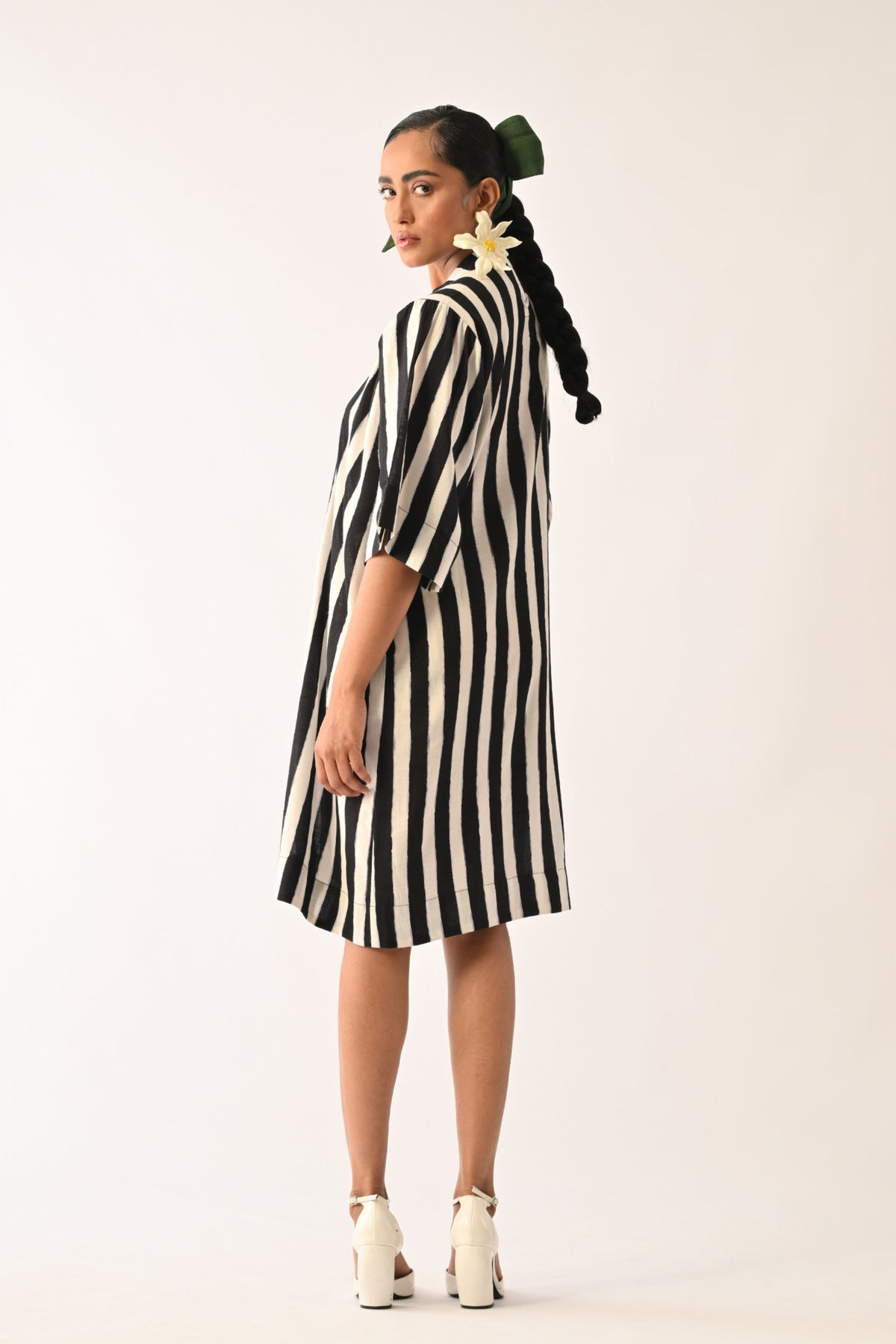 Revolt B&W Beach Applique Dress