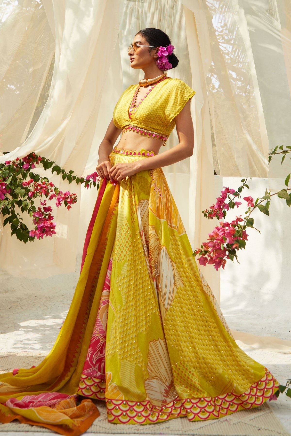 Yellow Lehenga Set