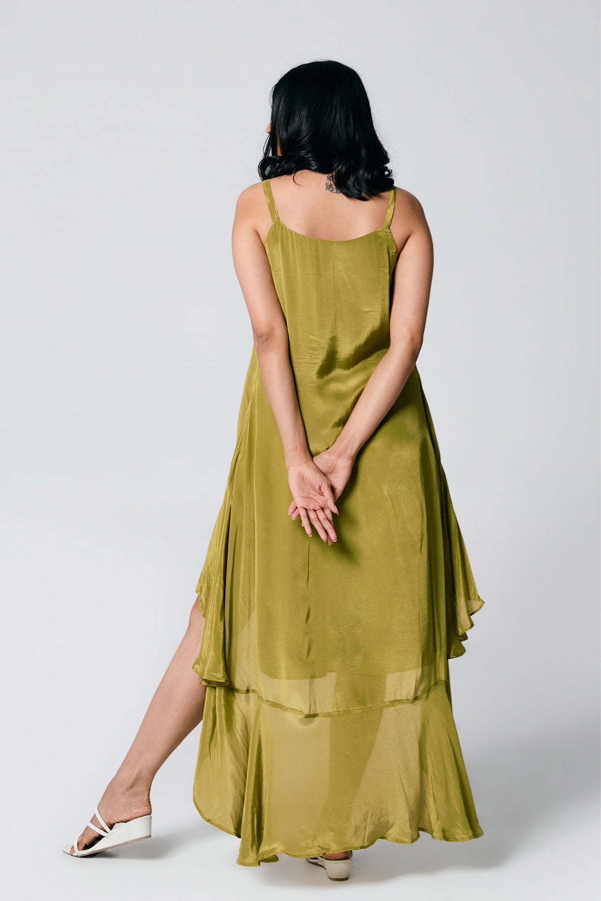 Green Ruffle Dress