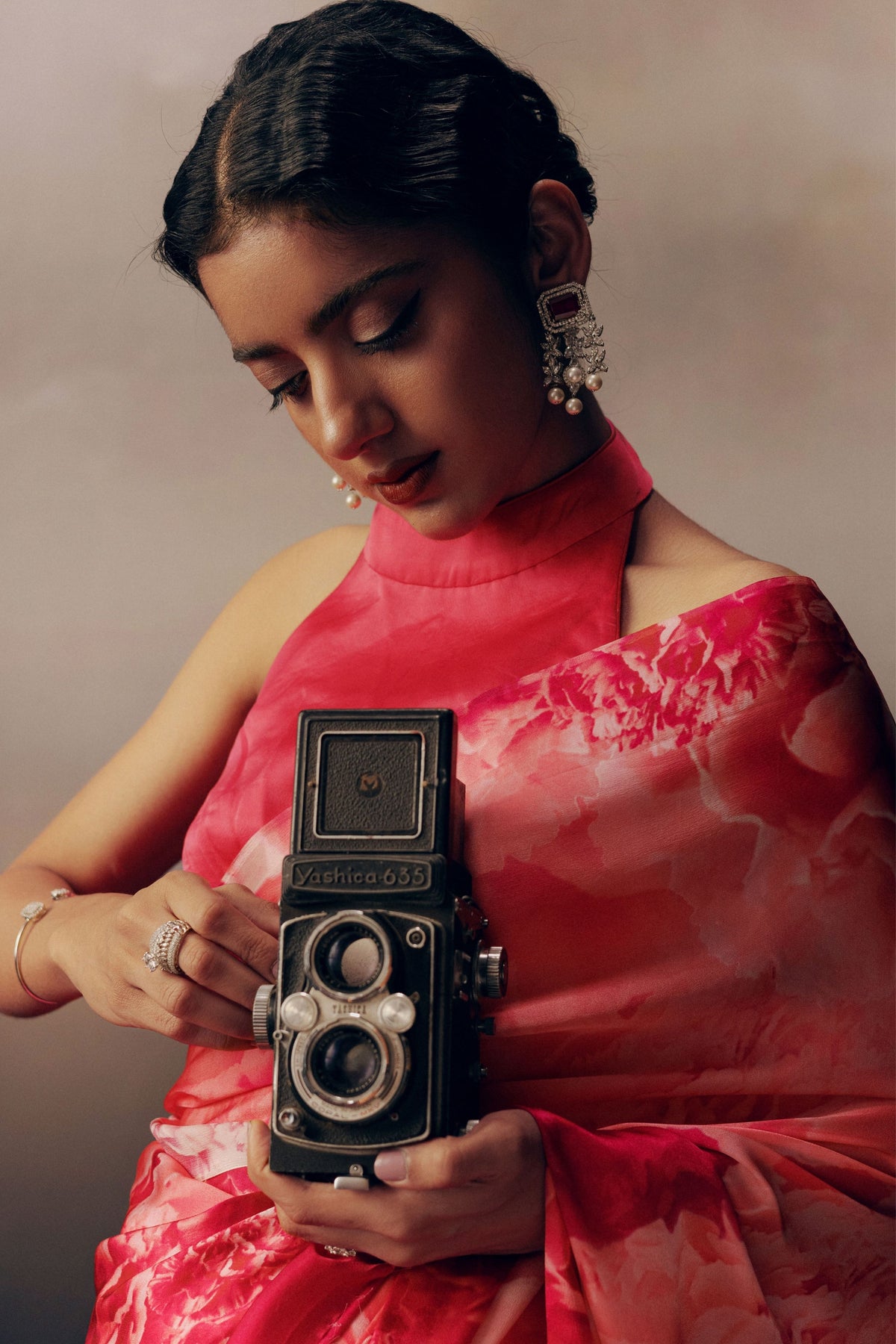 Mala Saree in Fuschia