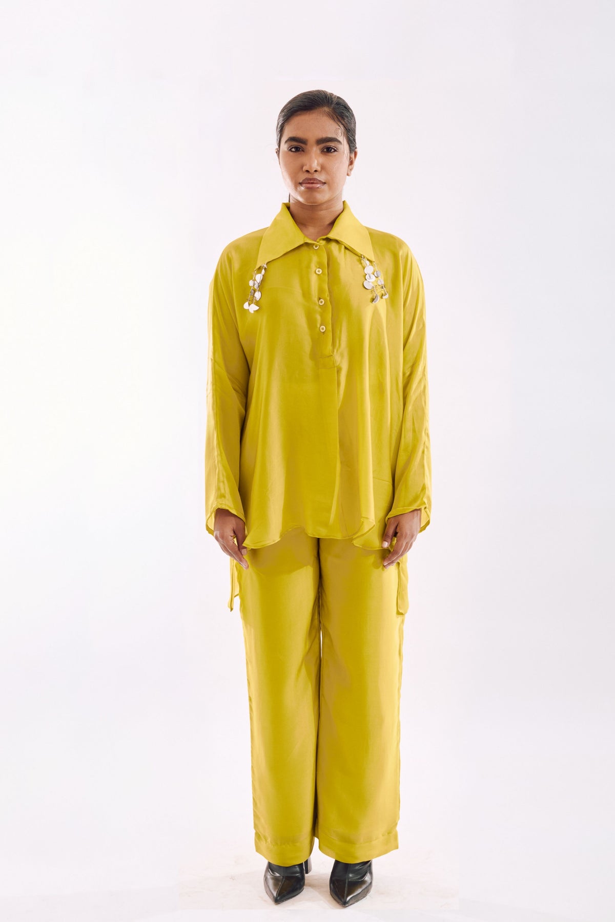 Lime Tassel Co-ord Set