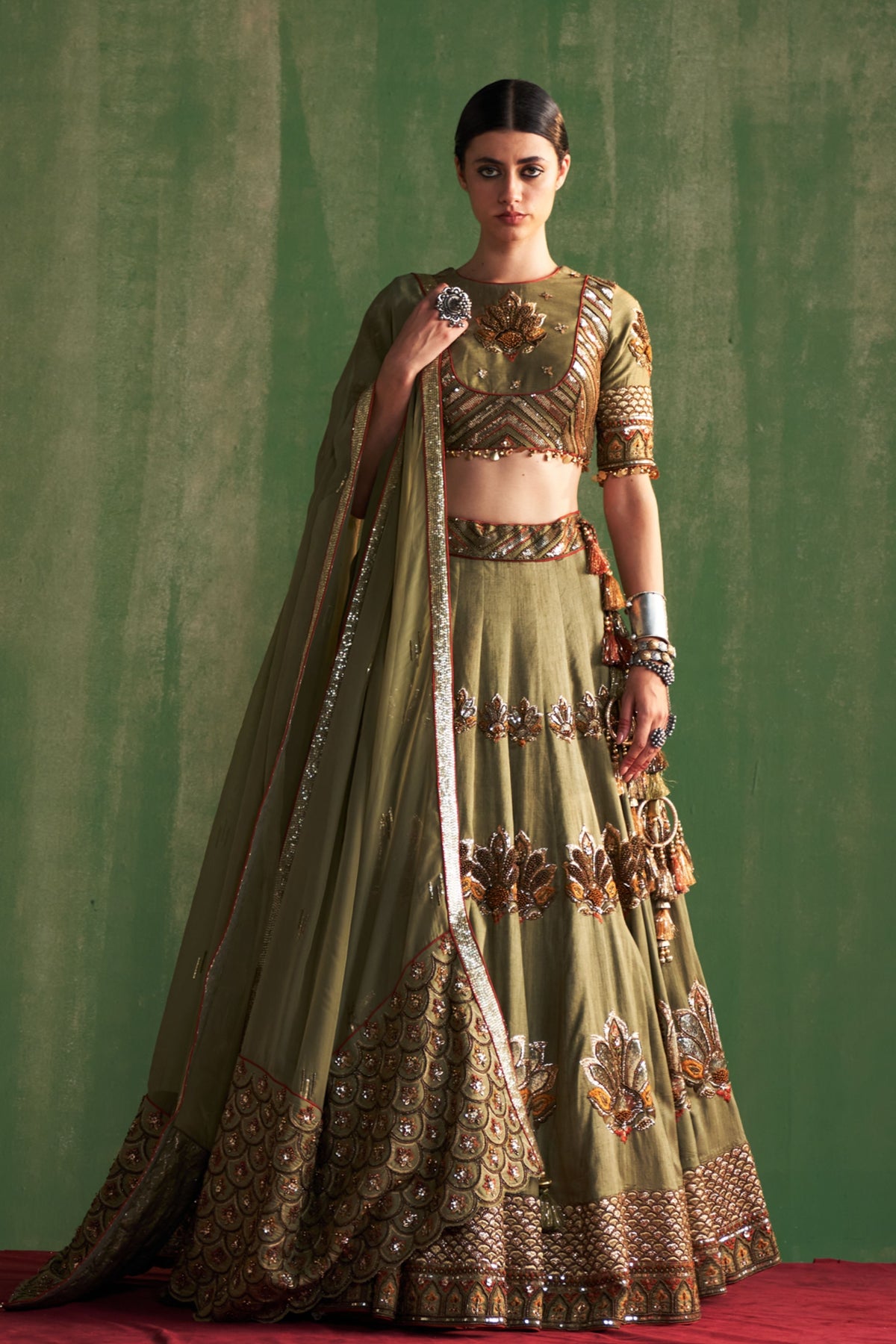 Vatika Silk Lehenga Set