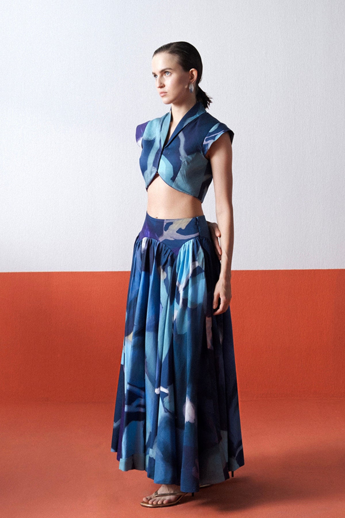 Blue Lagoon Skirt Set