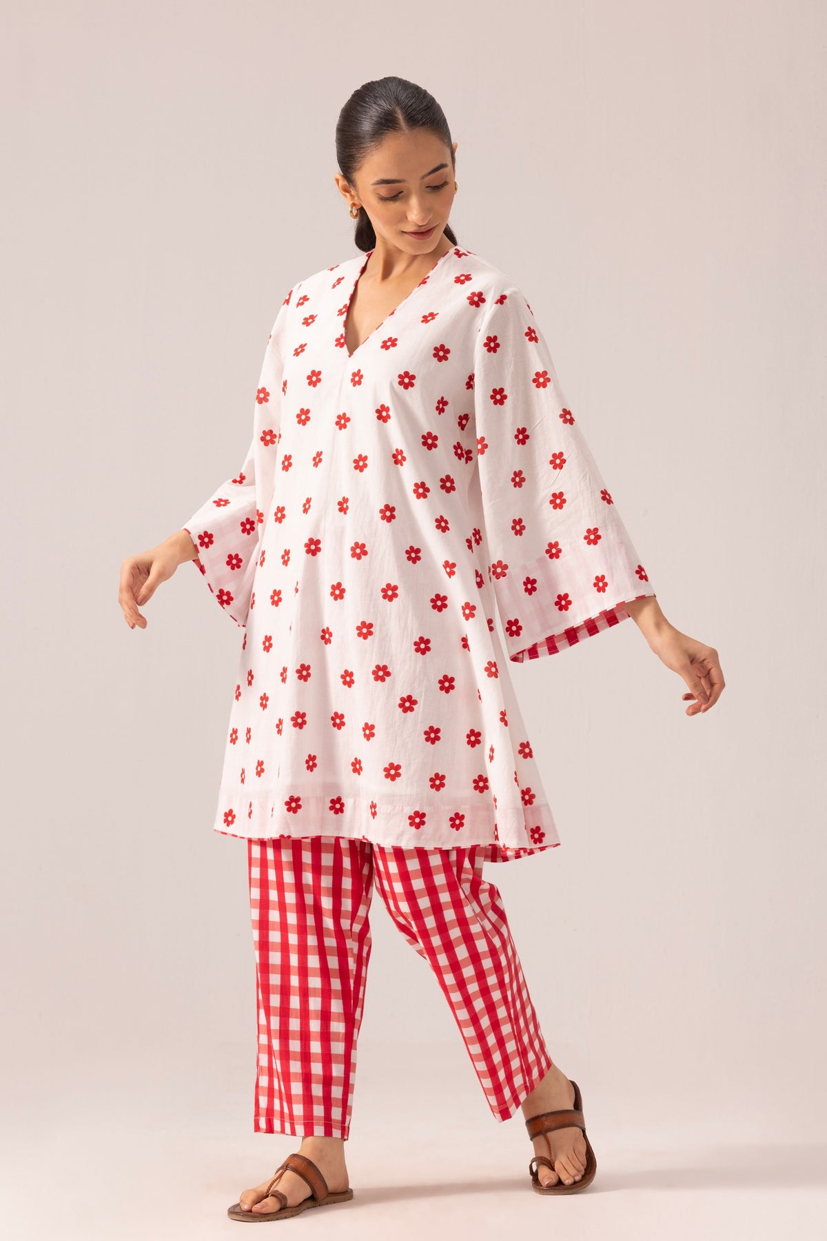 Nova Red Kurta Set