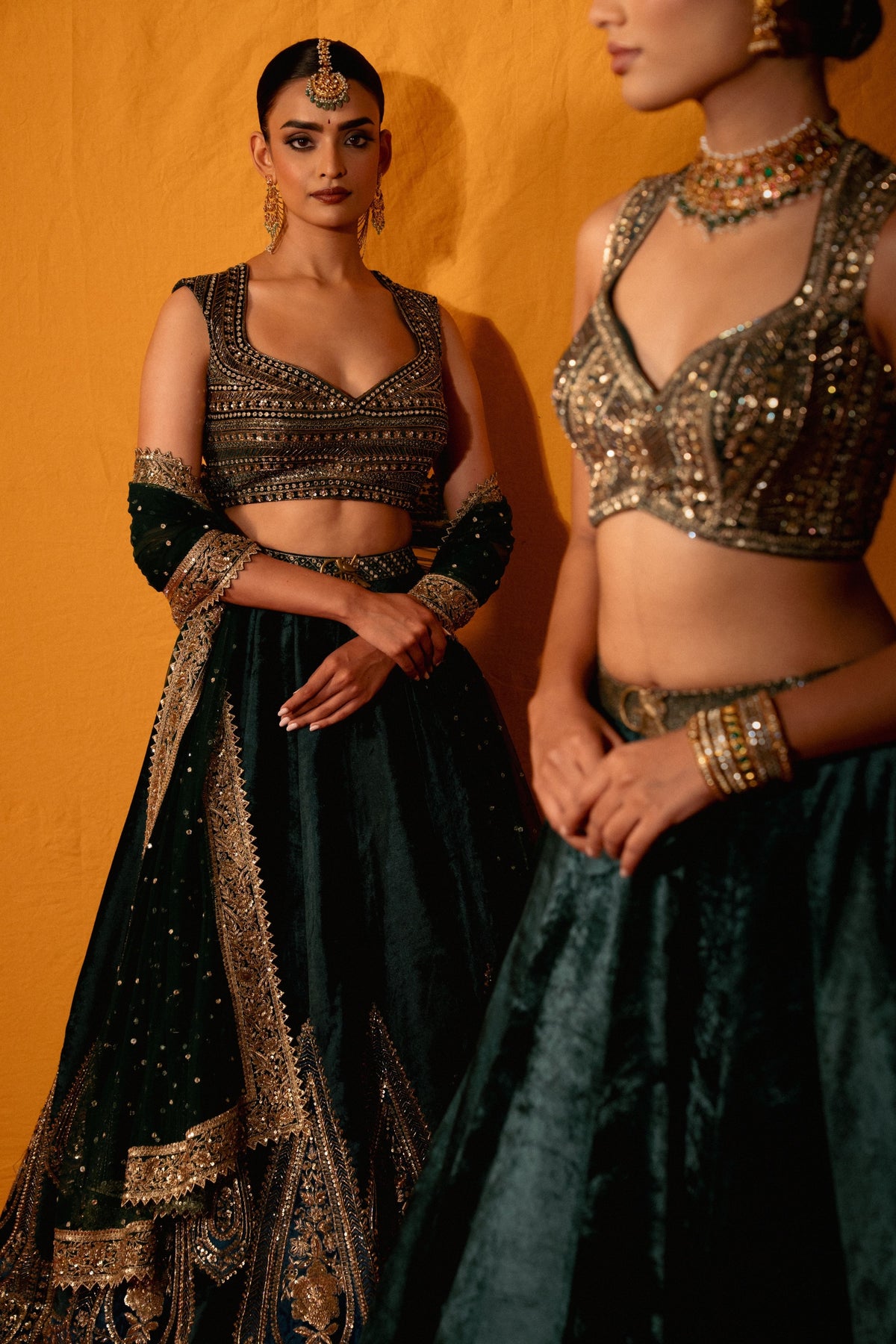 Vannam Lehenga Set