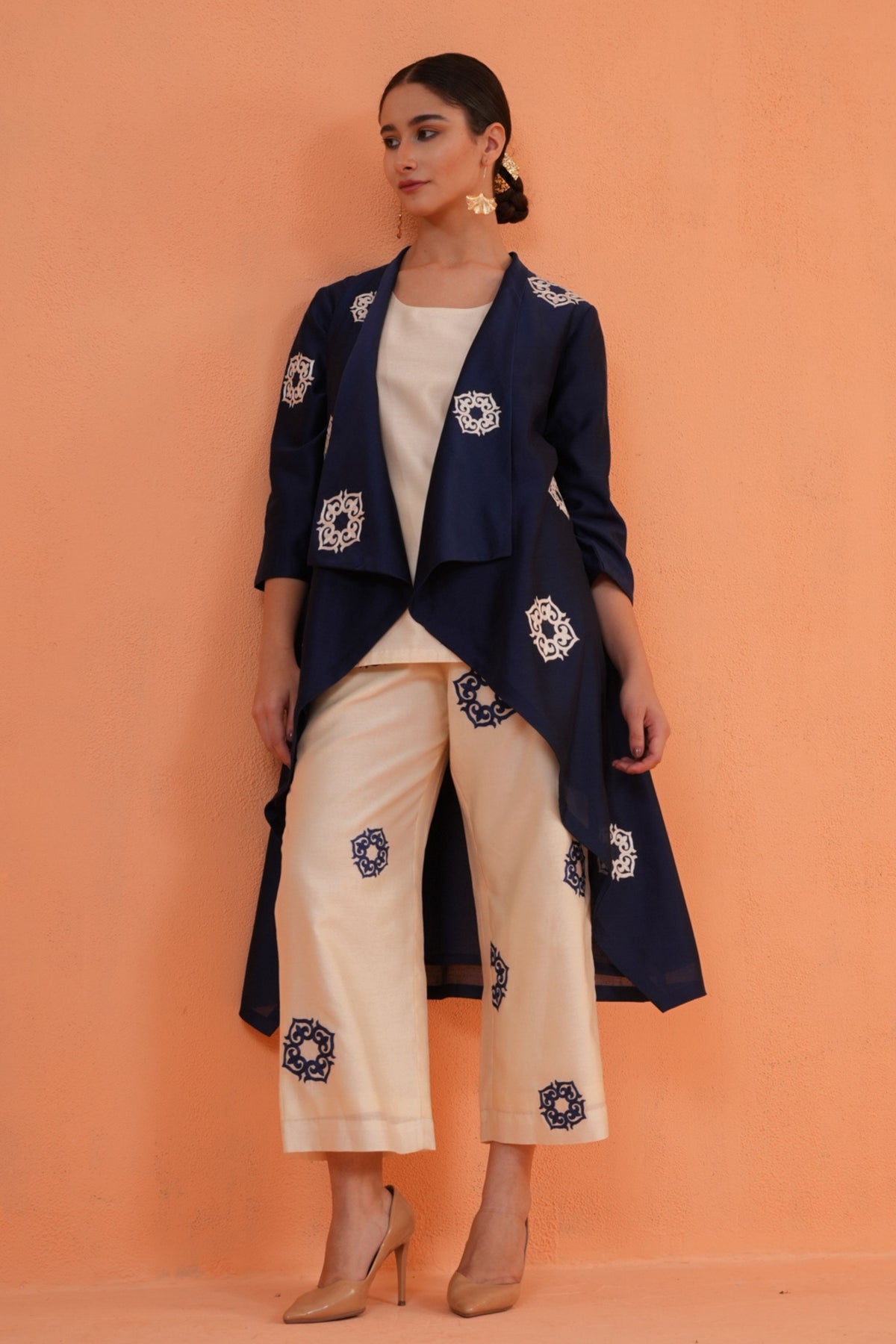 Blue Ivory Celestial Jacket Set