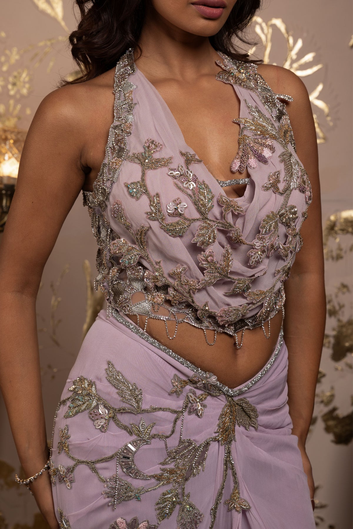 Carina Drape Saree Set