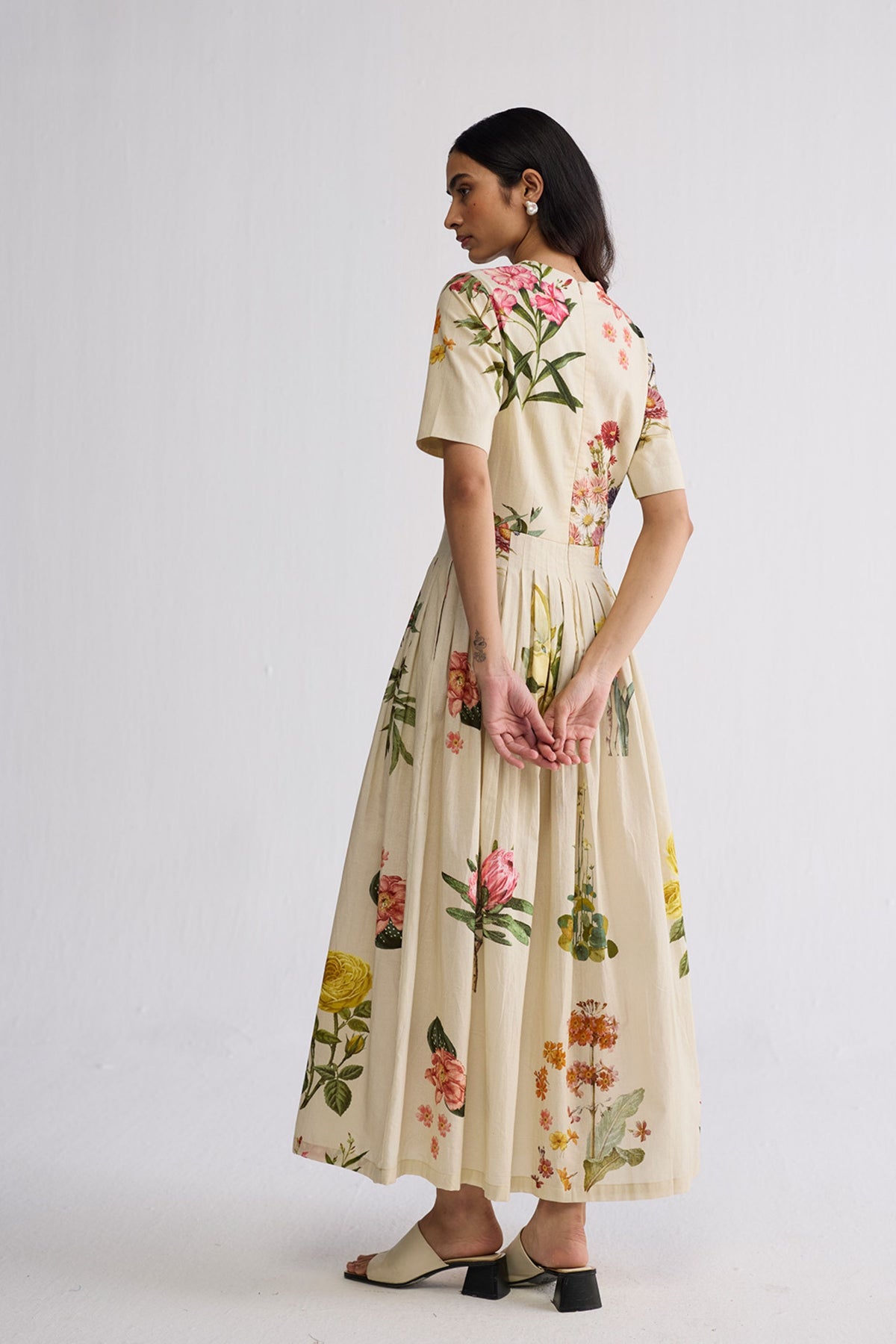 Primavera Half Pleated Dress