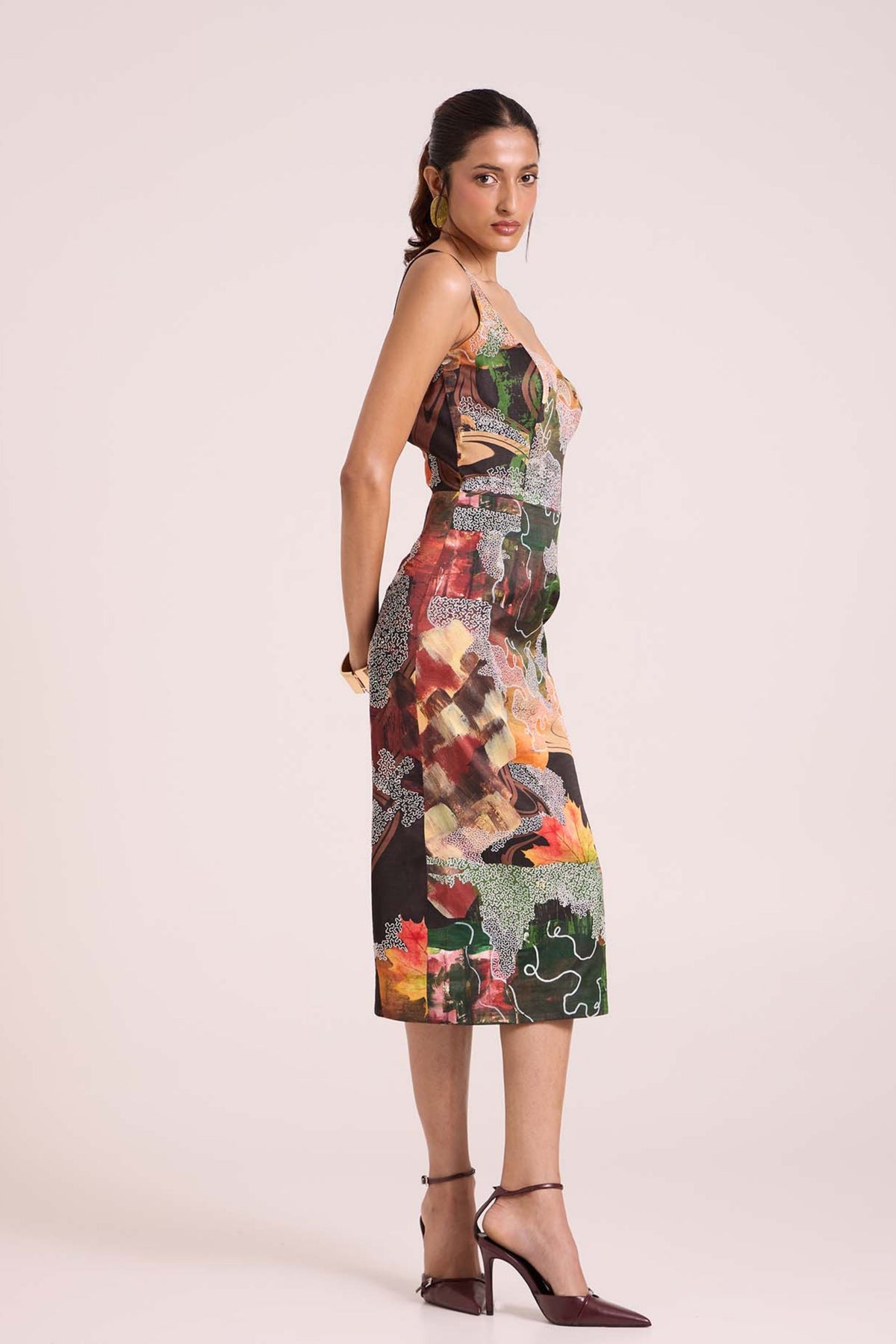 Demeter Embroidered Midi Dress