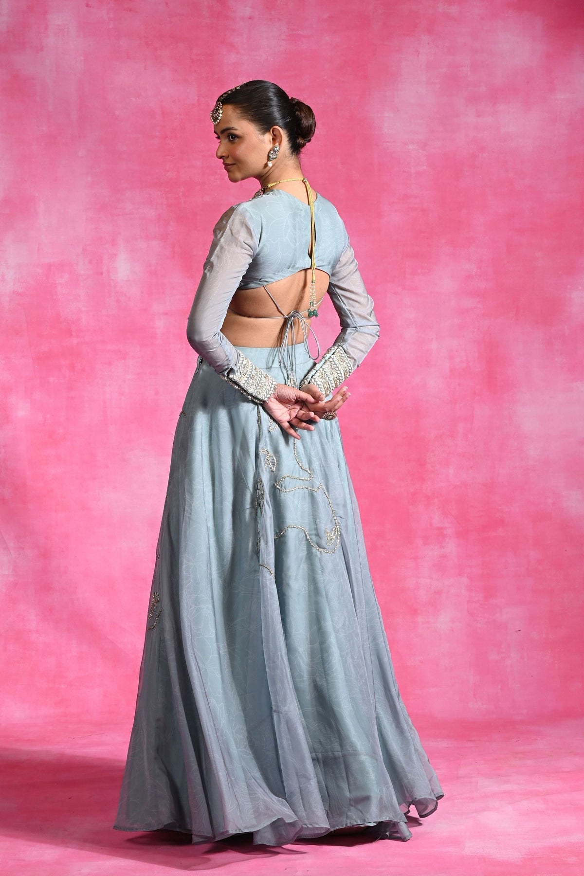 Icy Garnet Set Lehenga