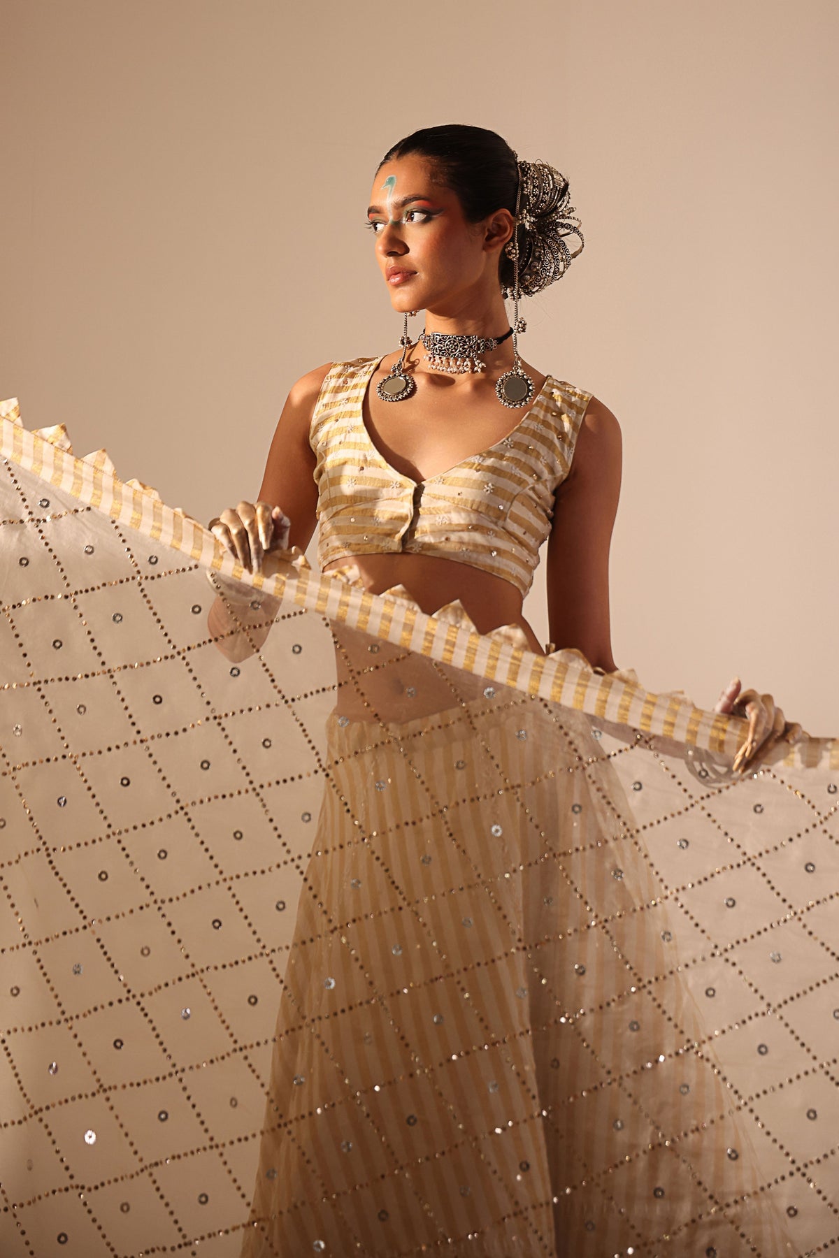 Gold Lehenga Set