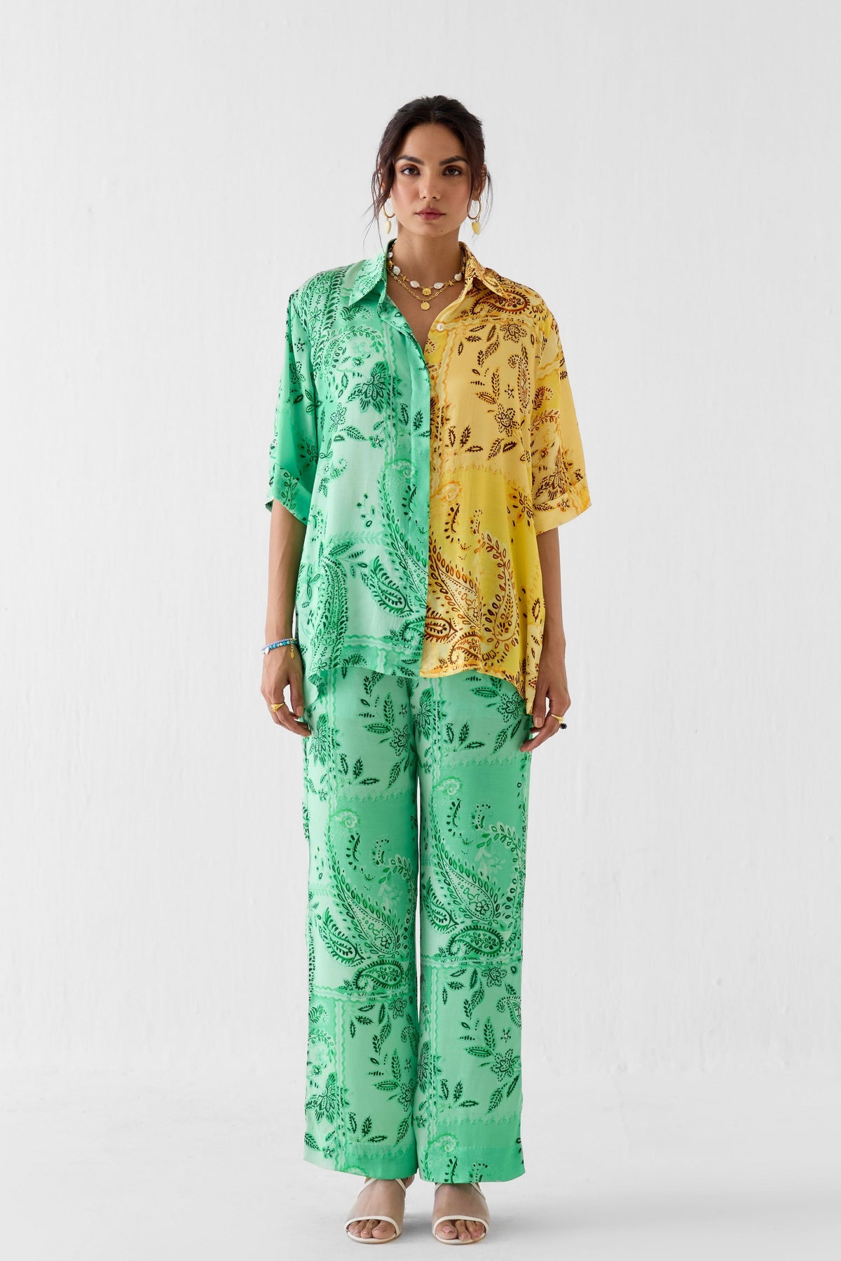 Buta Half and Half Shirt Set