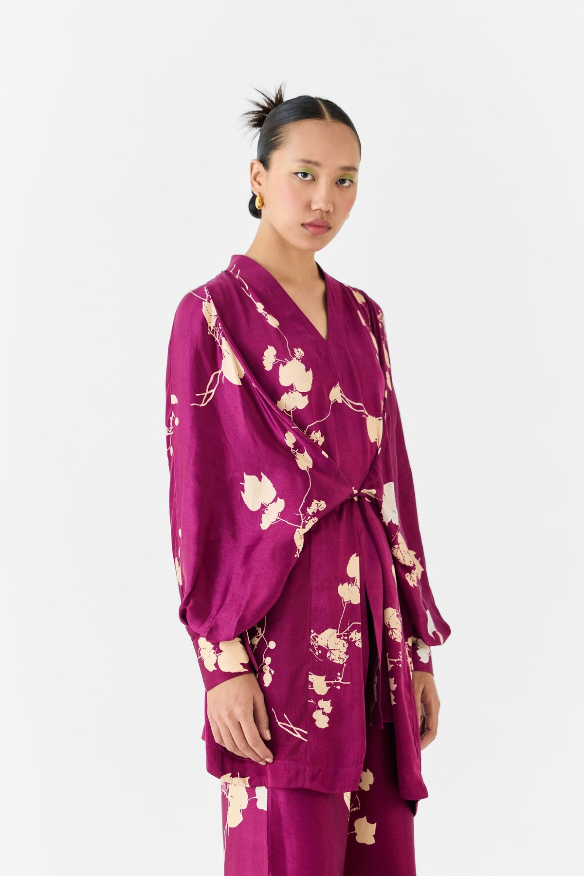 Plum Kimono Set