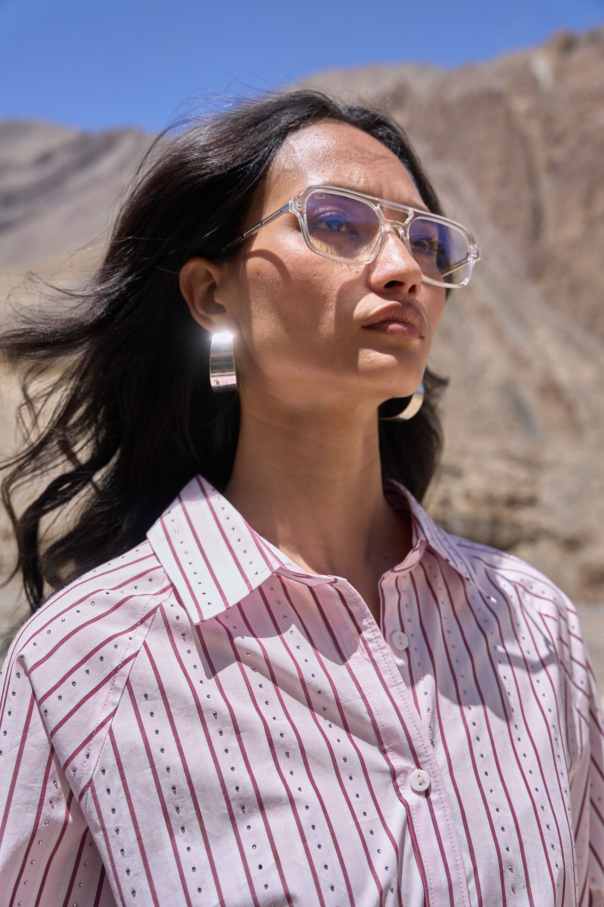 Swarovski Stripe Shirt
