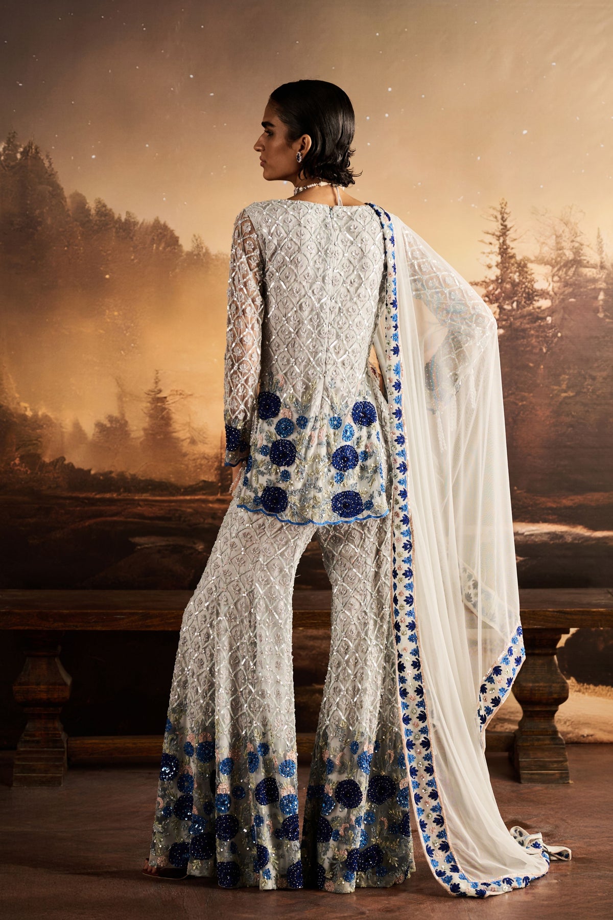 Ocean Sharara Set