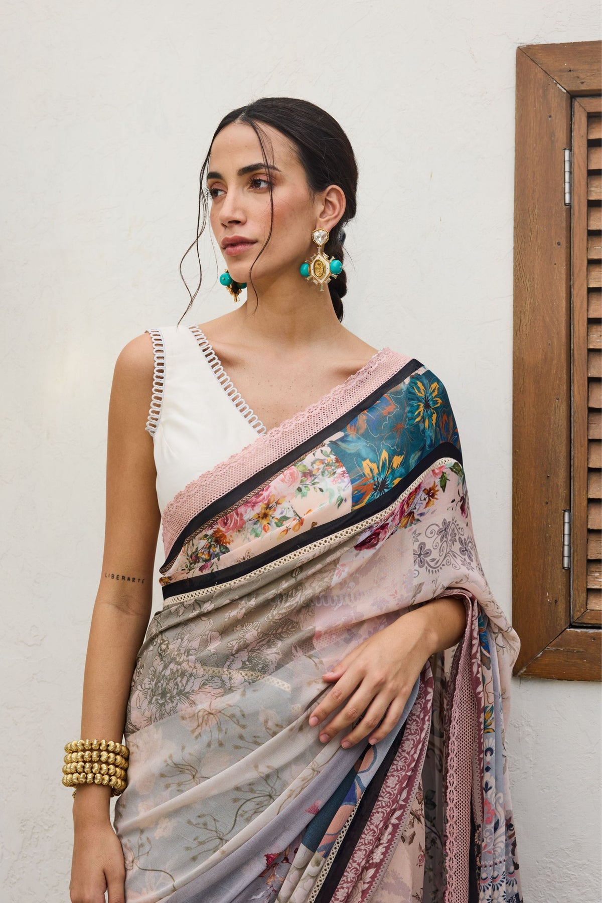Ira Chanderi Saree Set