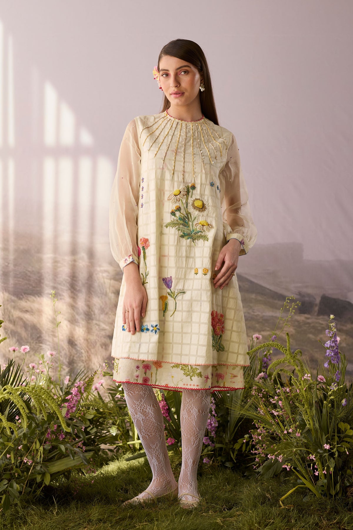 Moonlight Checkered Dress