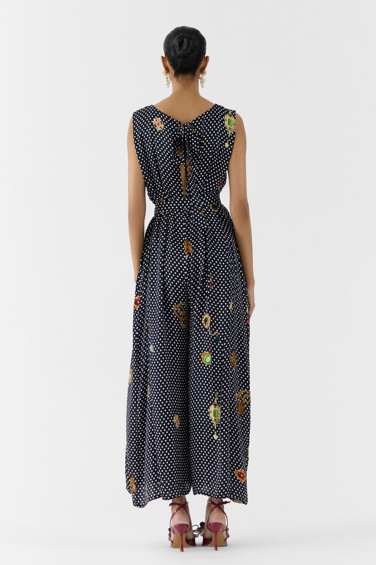 Onyx Polka Dot Jumpsuit