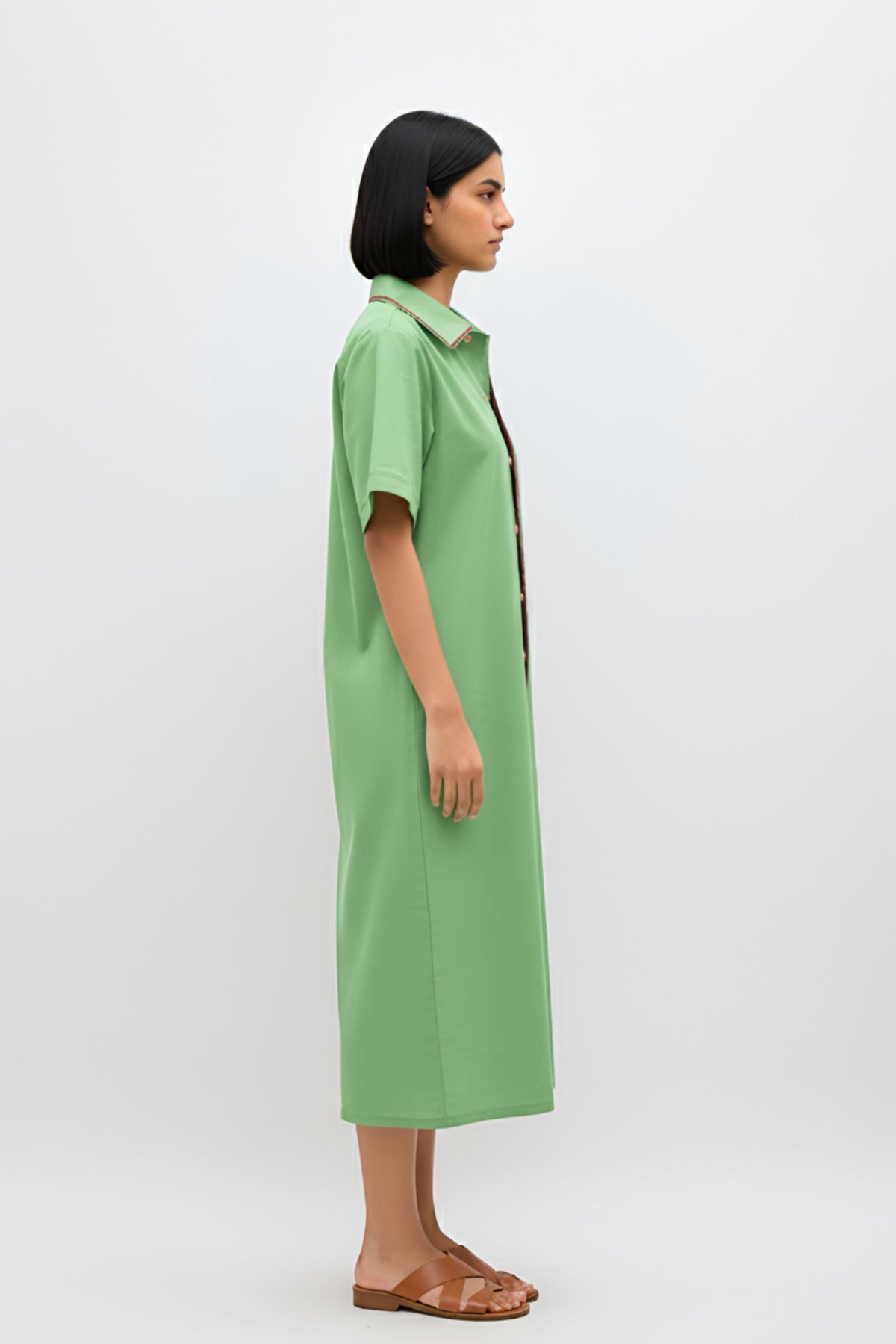 Asparagus Green Tuscan Dress