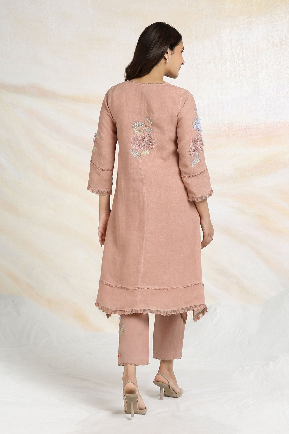 Hydrangea Pink Kurta Set