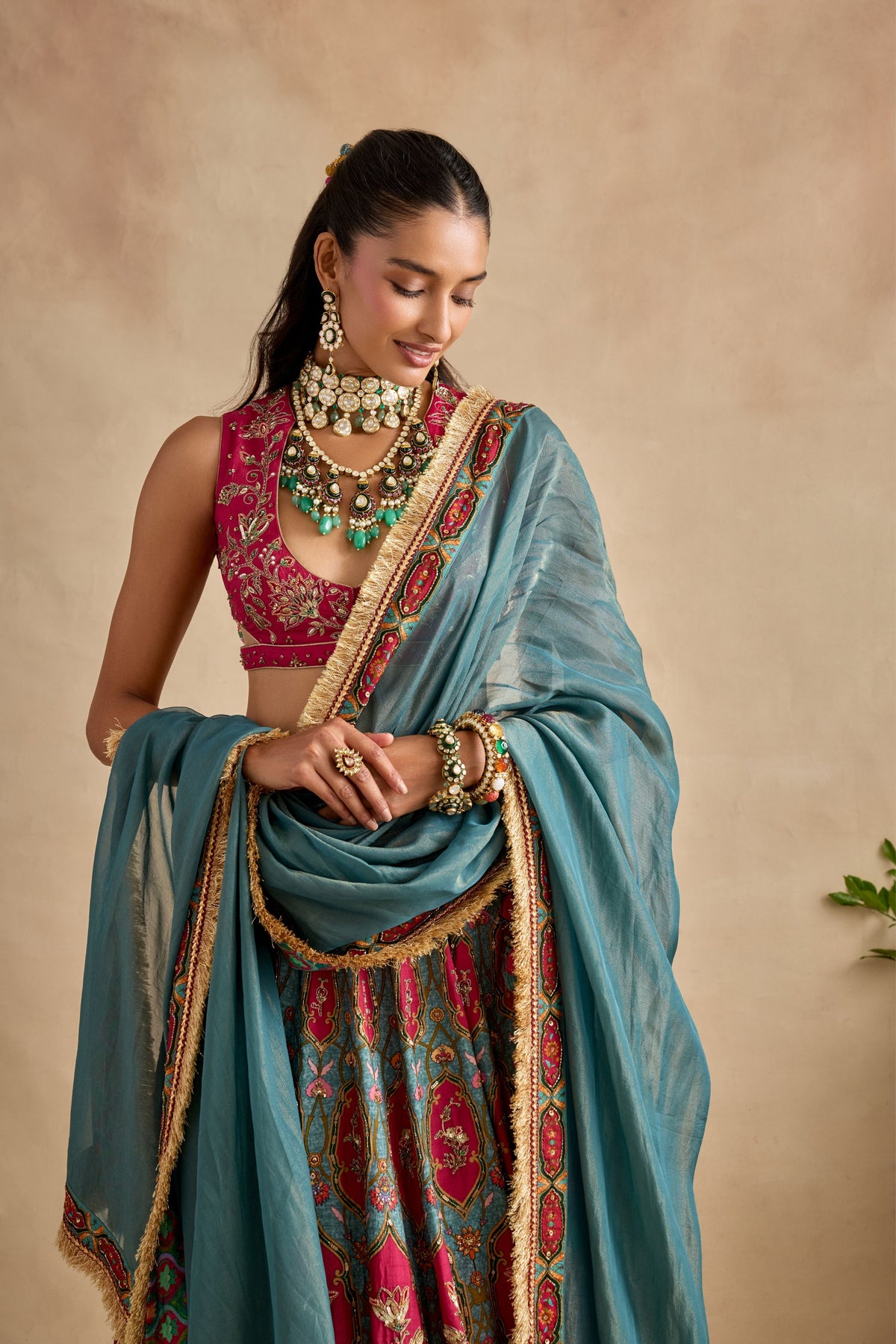 Shazia Green Lehenga Set