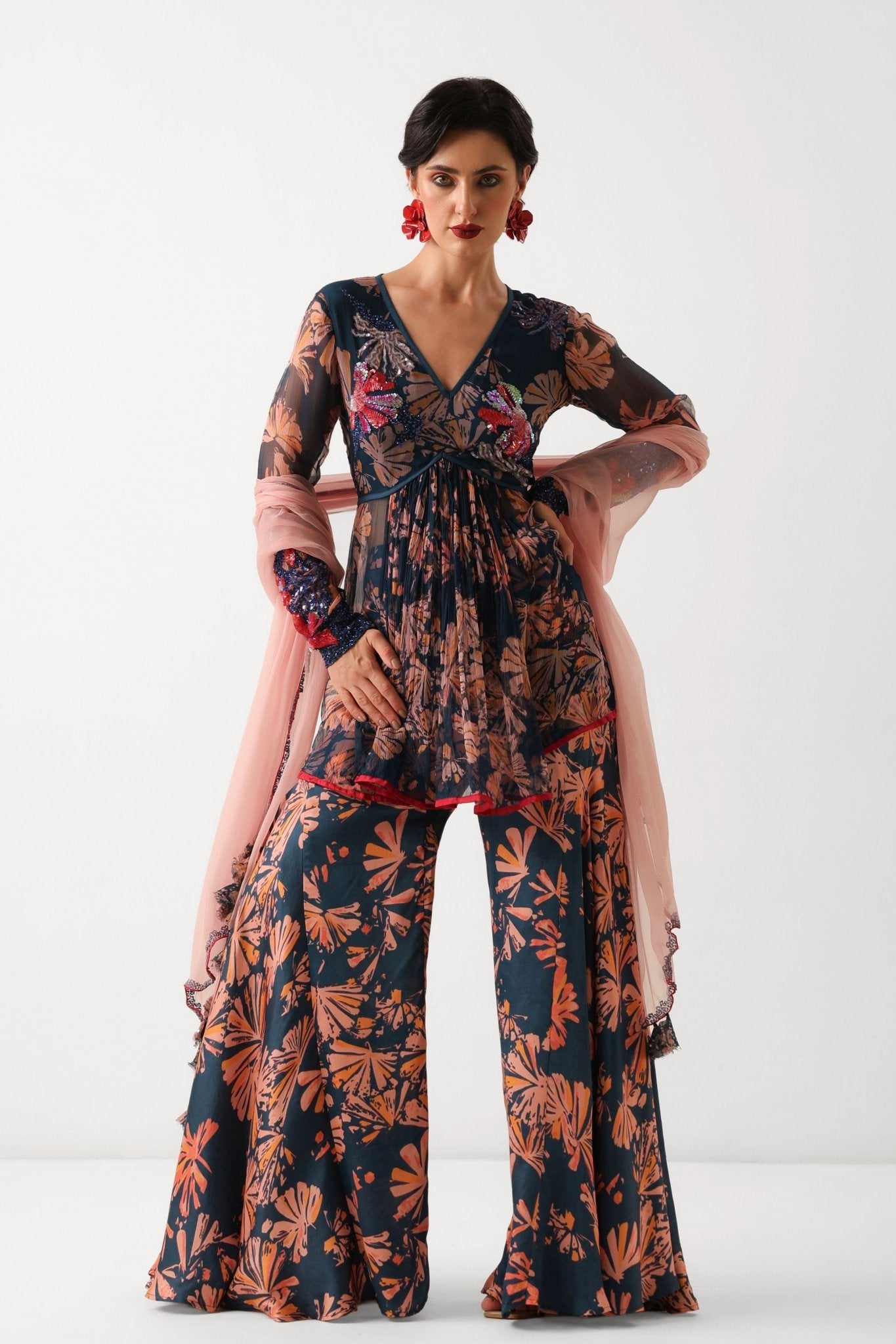 The Phool Bazaar Tunic Set - Pallavi Jaipur - Elahe