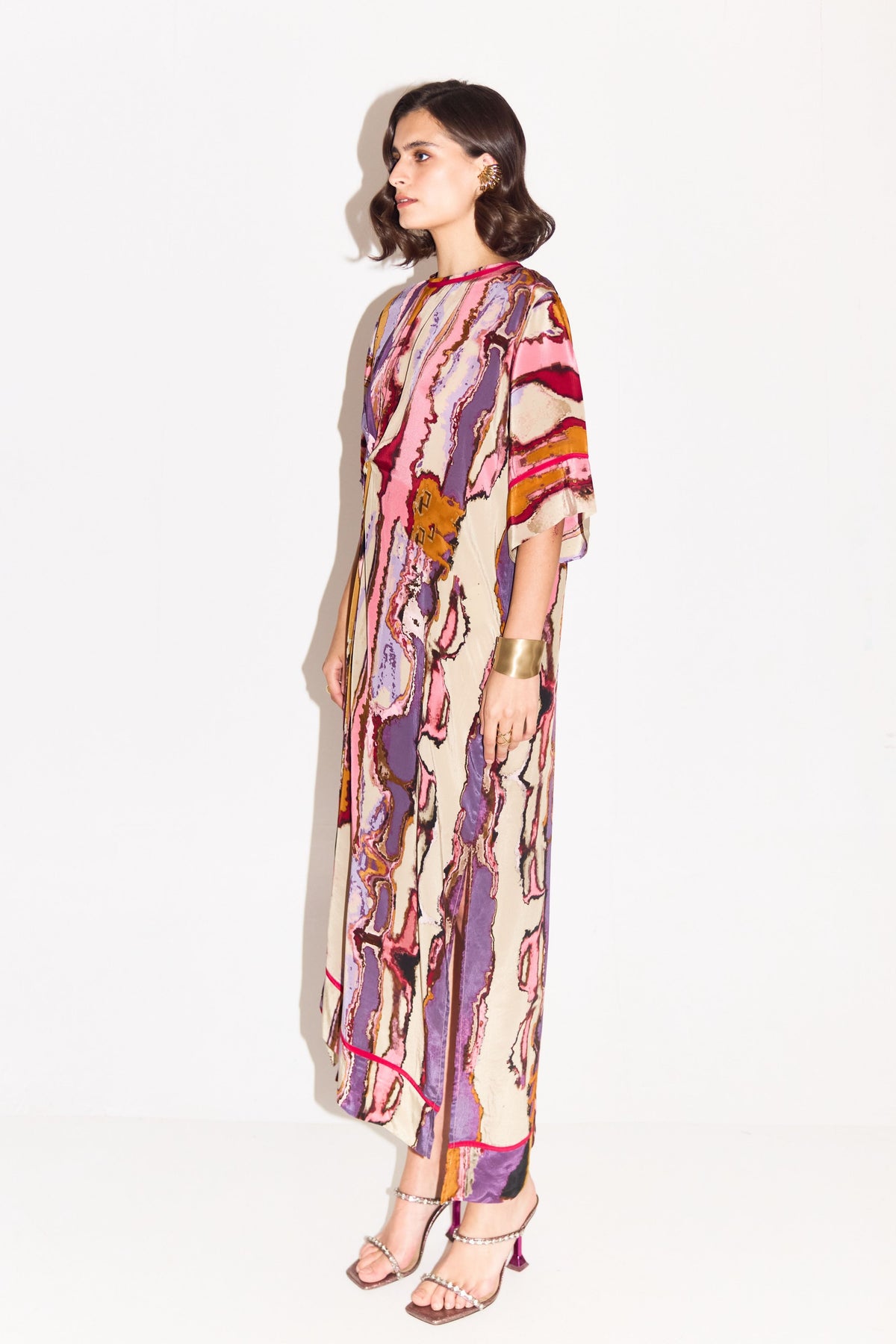 Enid Printed Boxy Dress