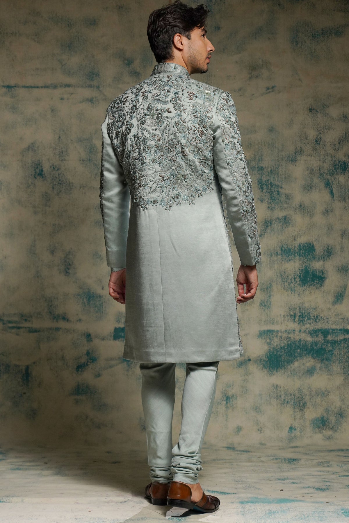 Chateau Gray Sherwani Set