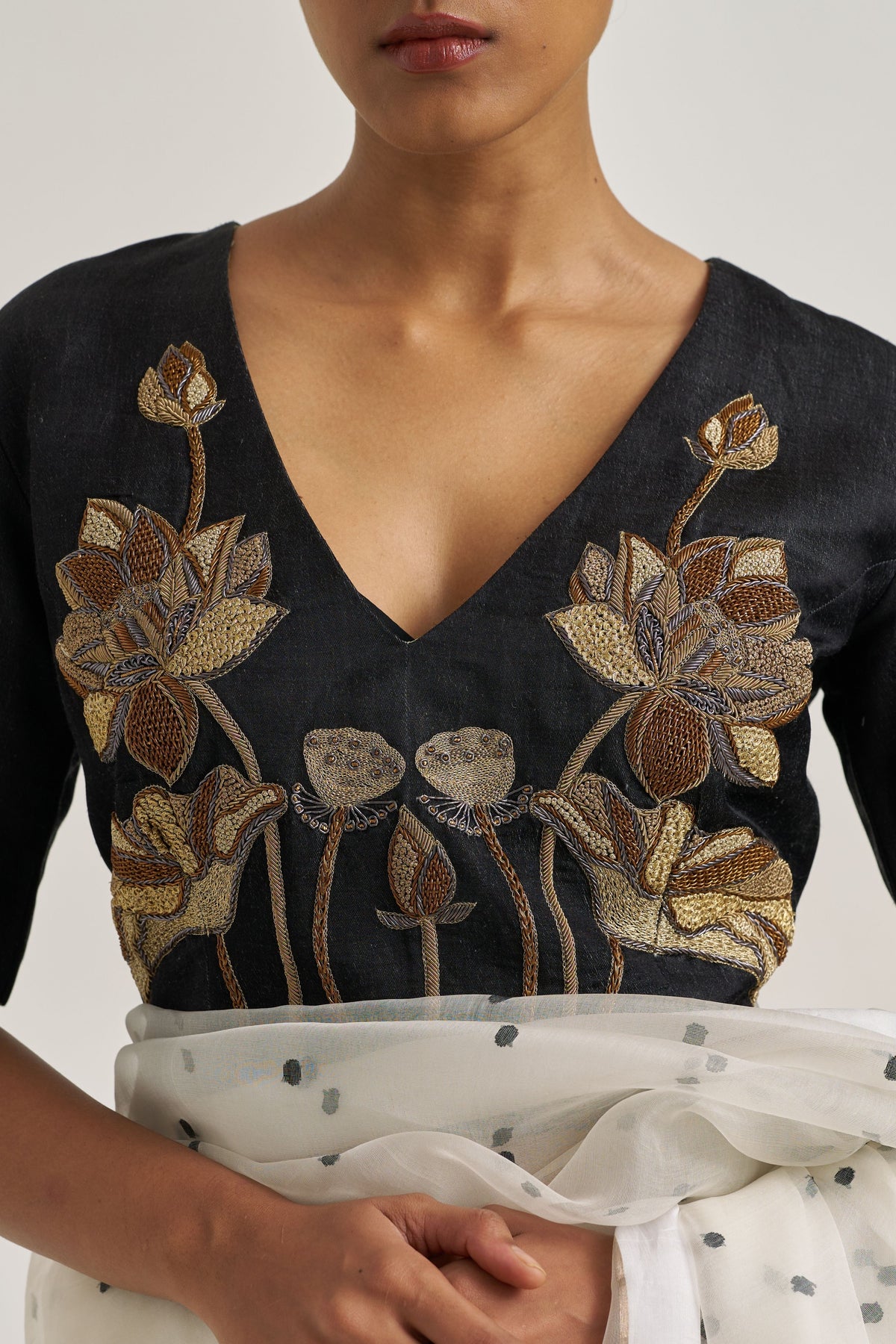Padma Black Blouse