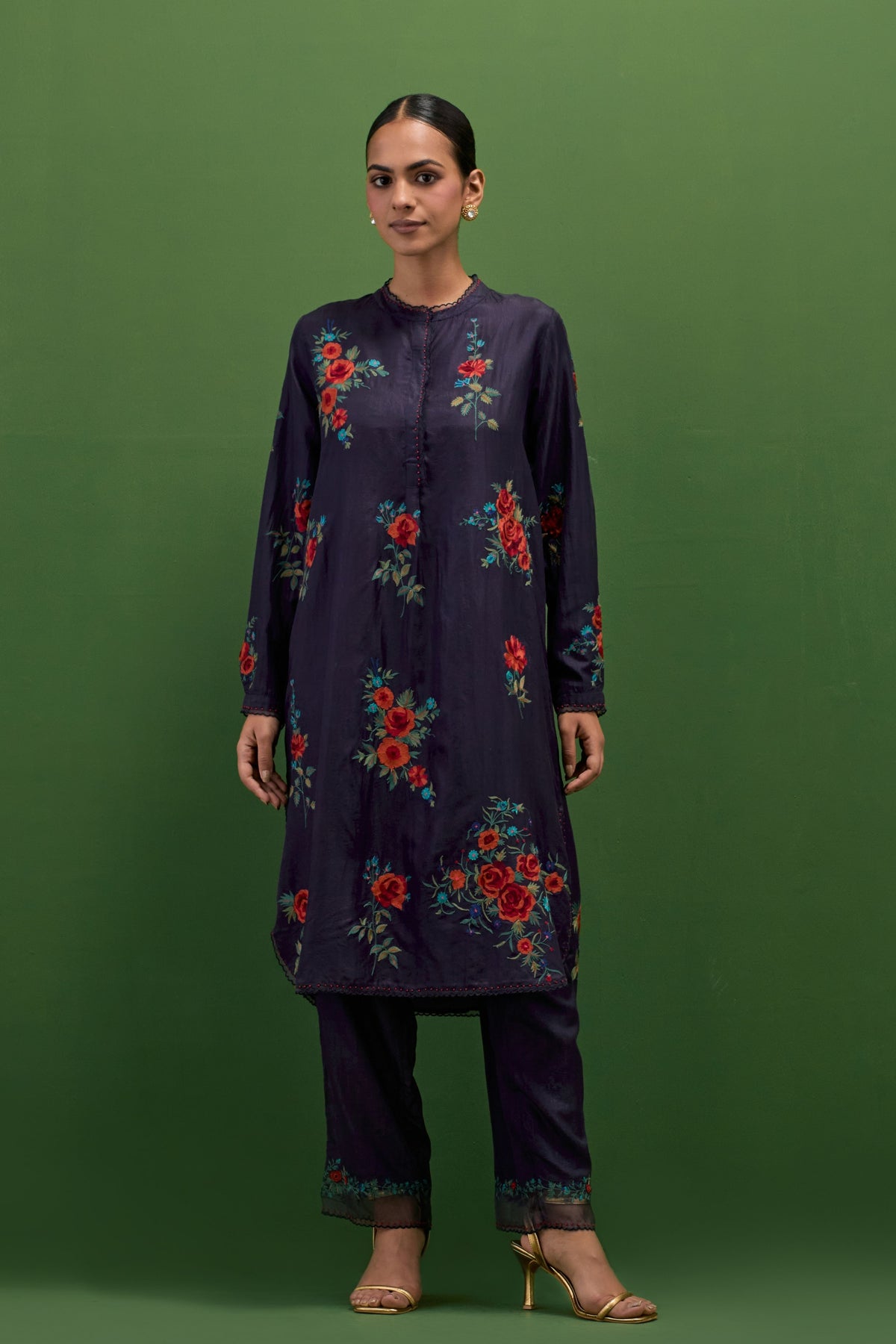 Midnight Roses Kurta Set