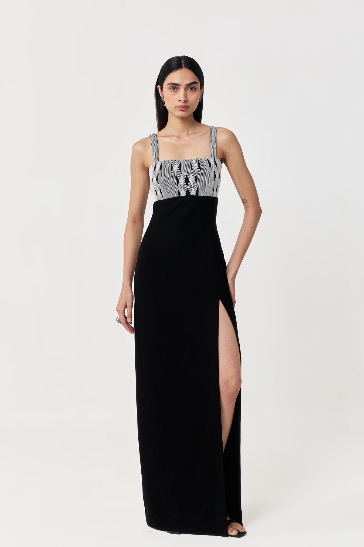 Entwined Corded Yoke Dress
