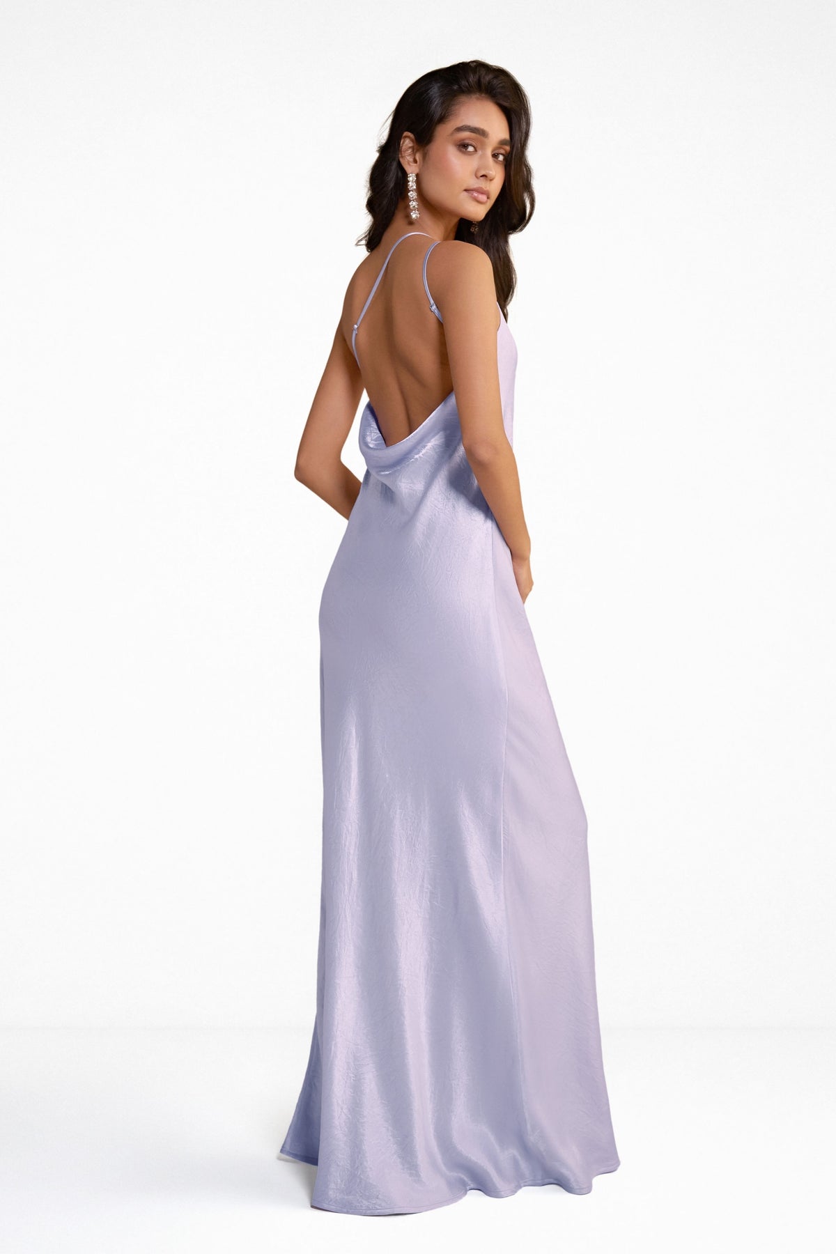 Icy Satin Gown