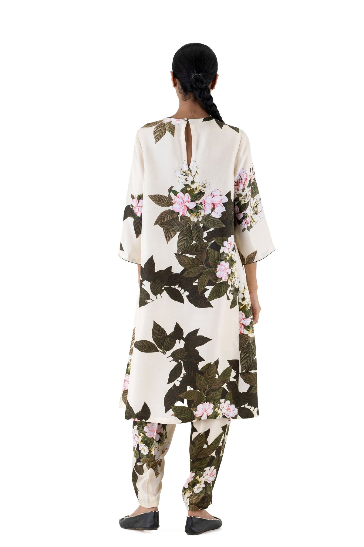 Jadwar Natural Kurta With Pants