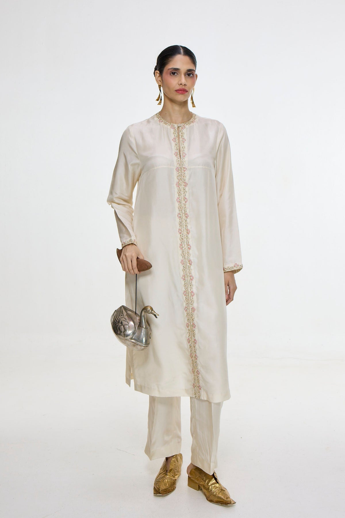 White Kurta Set