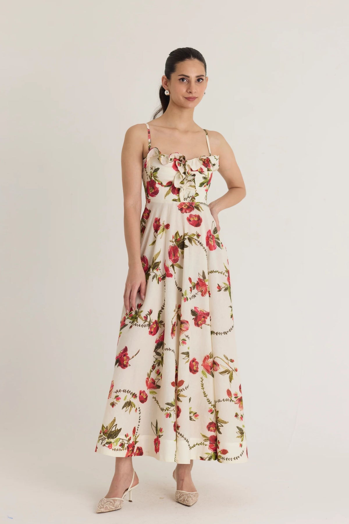 Rosita Cotton Frill Dress