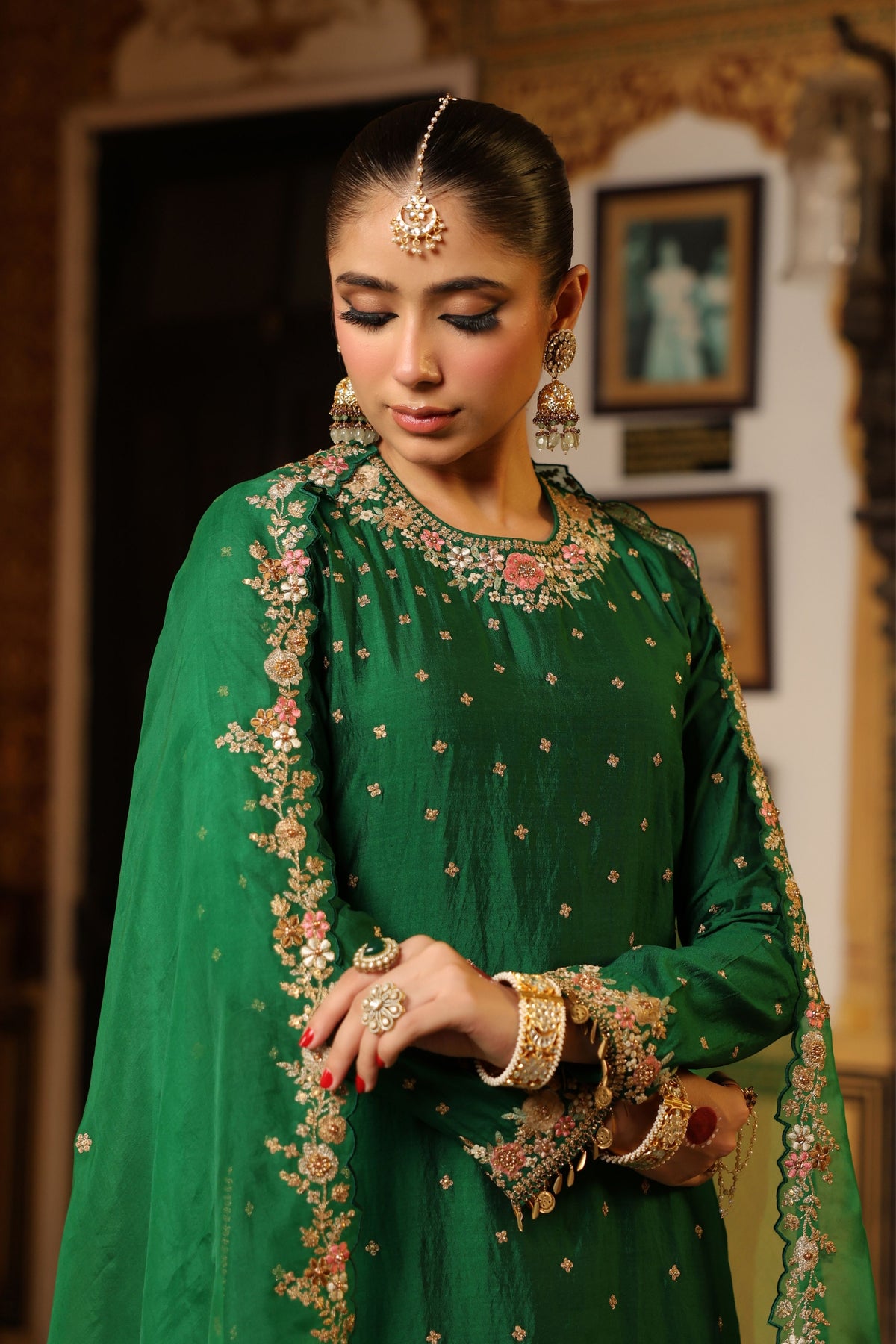 Ahista Green Kurta Set