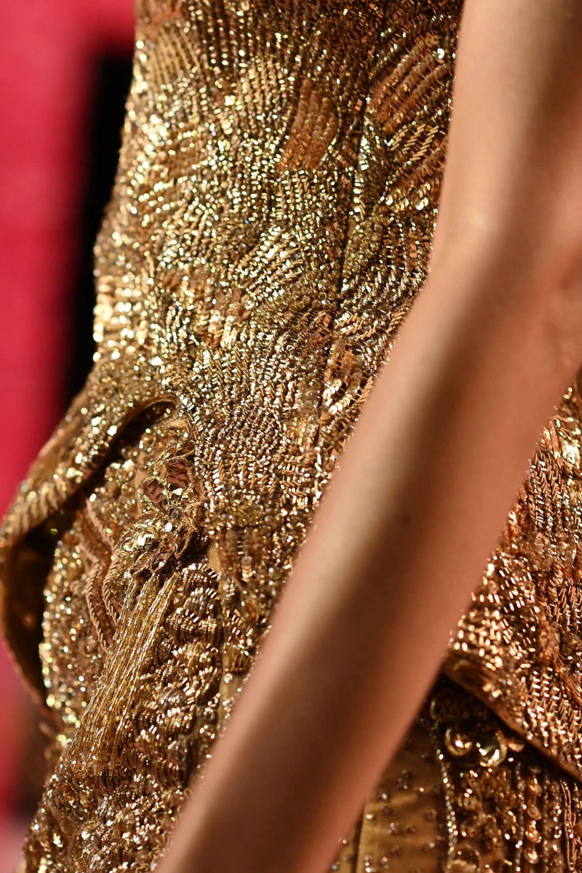 Reine Gold Cocktail Lehenga Set