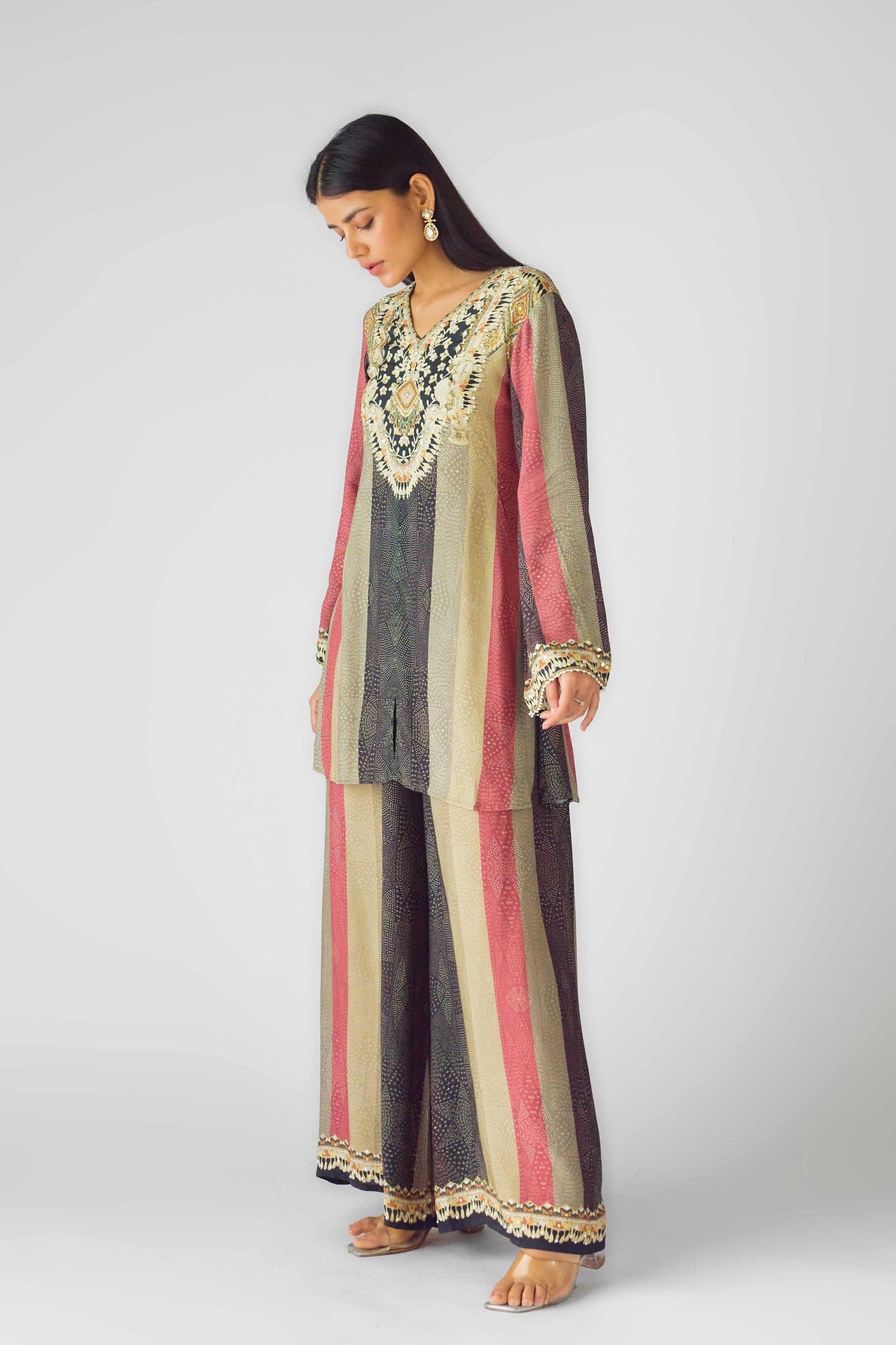 Muslin Embroidered Co-ord Set
