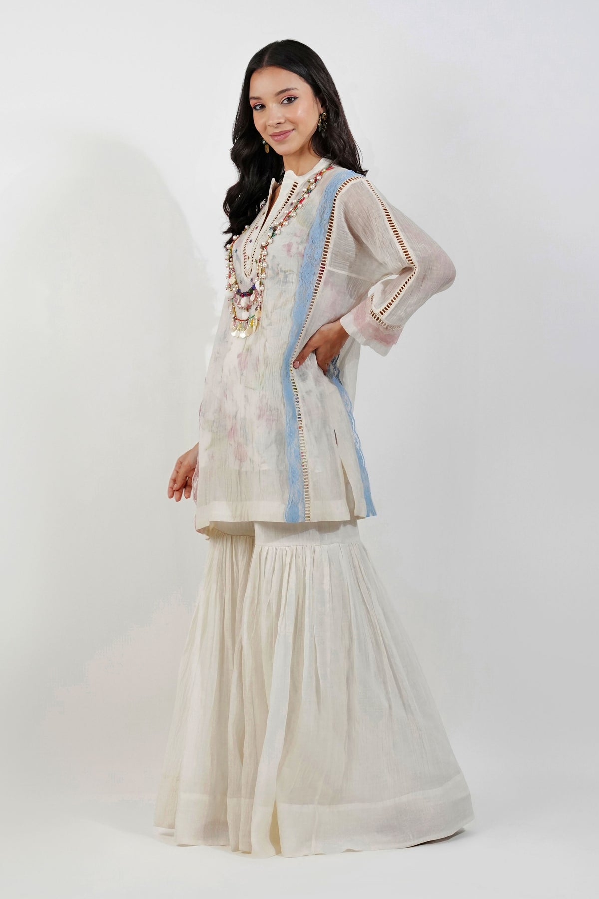 Shabby Chic Floral Garara Set