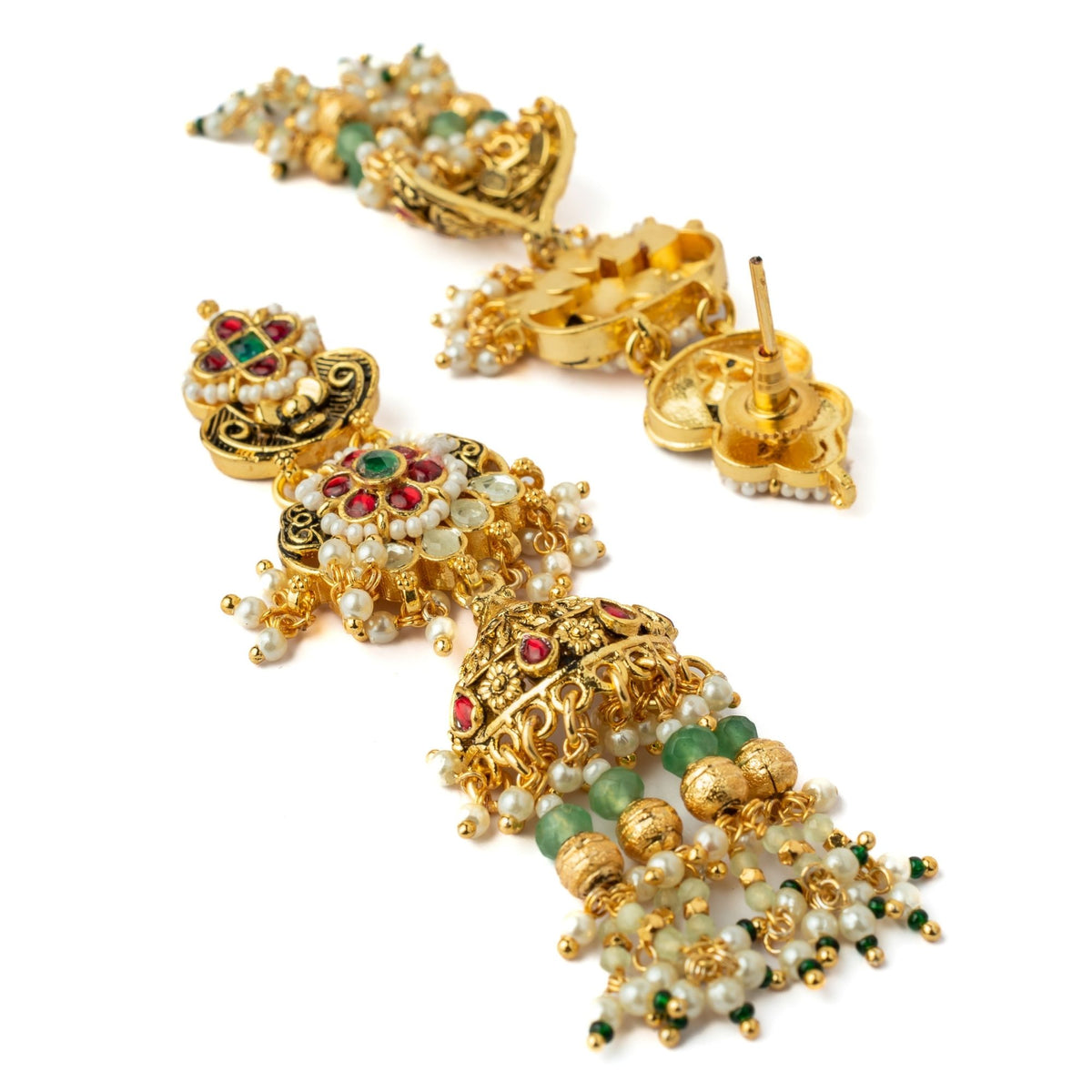 Multicolored Necklace Set With Earrings