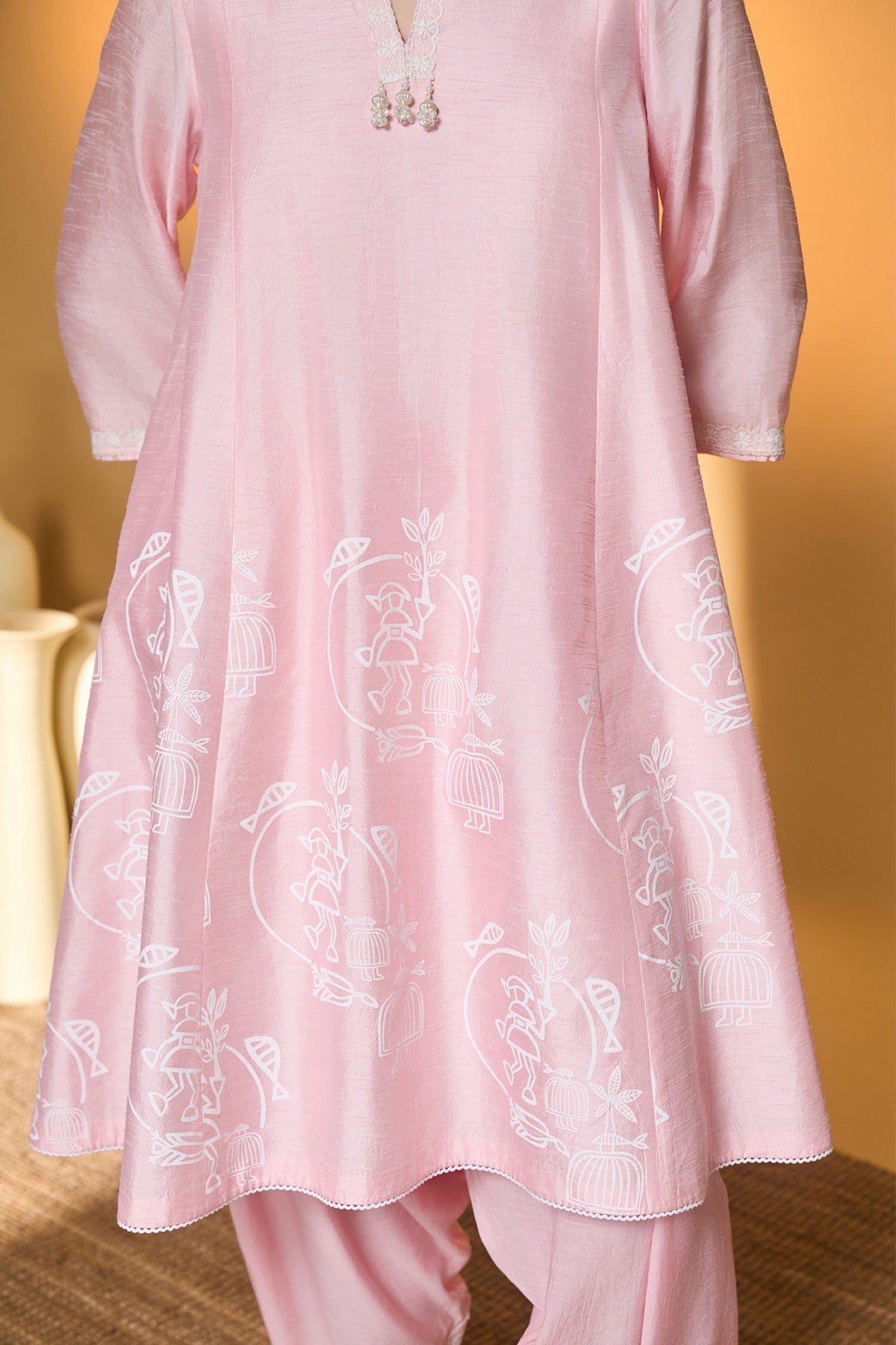 Blushing Bloom Kurta Set